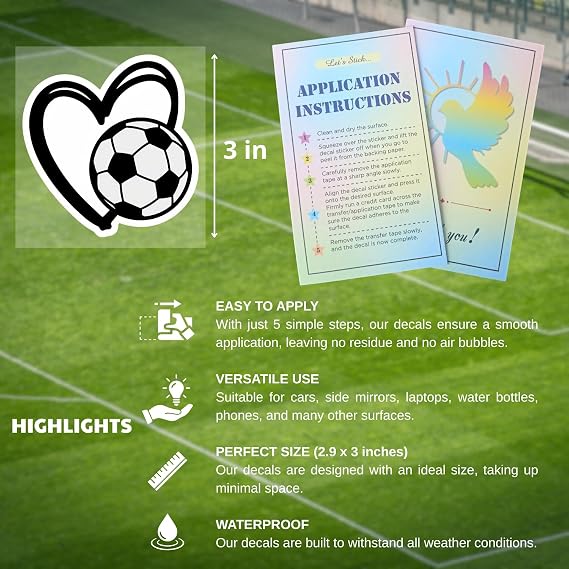 2 PCS Soccer Stickers, Retro Soccer Decal Stickers, World Cup Party Favors, World Cup 2026 Vinyl Stickers, Soccer Water Bottle Stickers (0103)