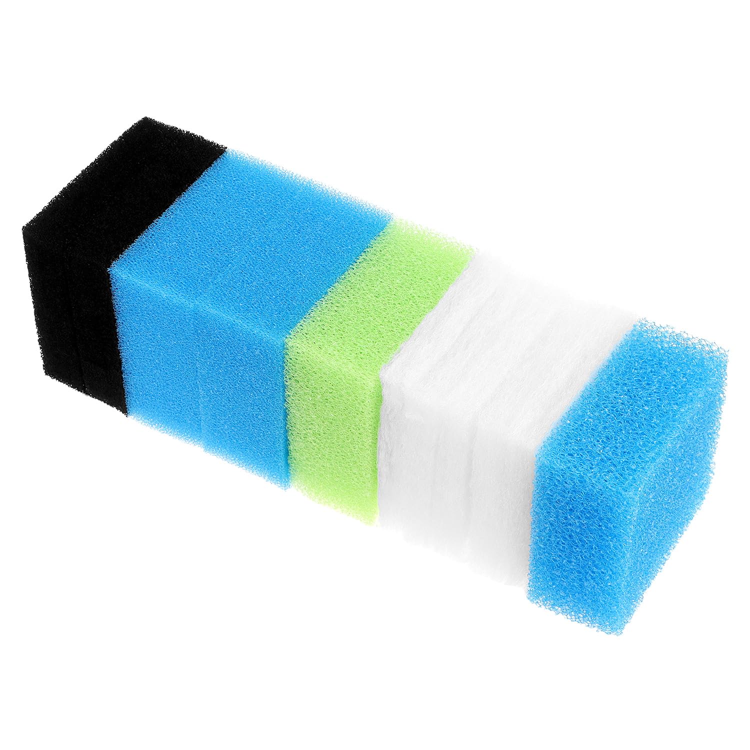 QWORK® 11PCS Aquarium Filter Sponge Set, Replacement Foam Sponges, Compatible with Juwel Bioflow 3.0 M