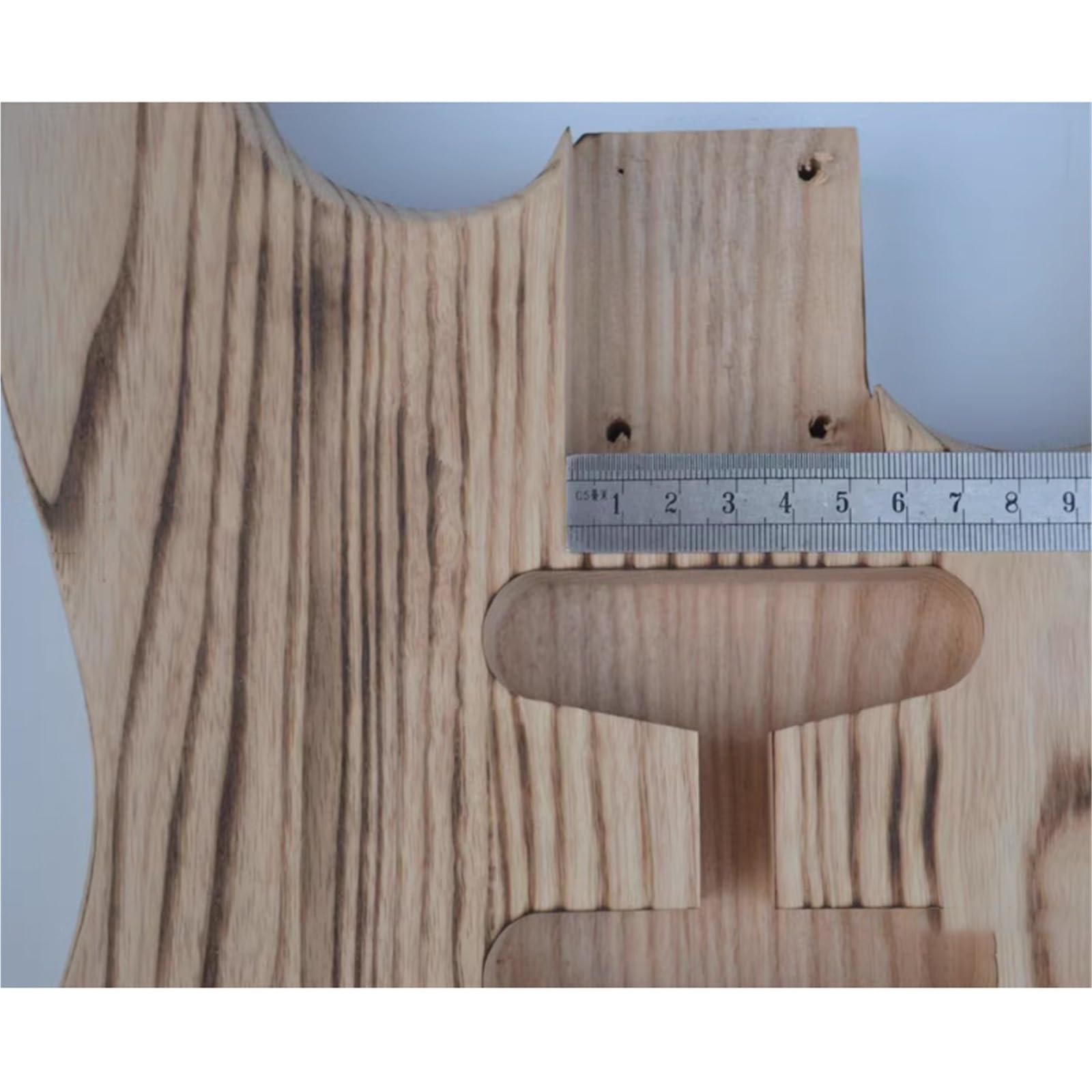 Unfinished Guitar Body Carbonized Ash Body For ST Electric Guitar(Style 2)