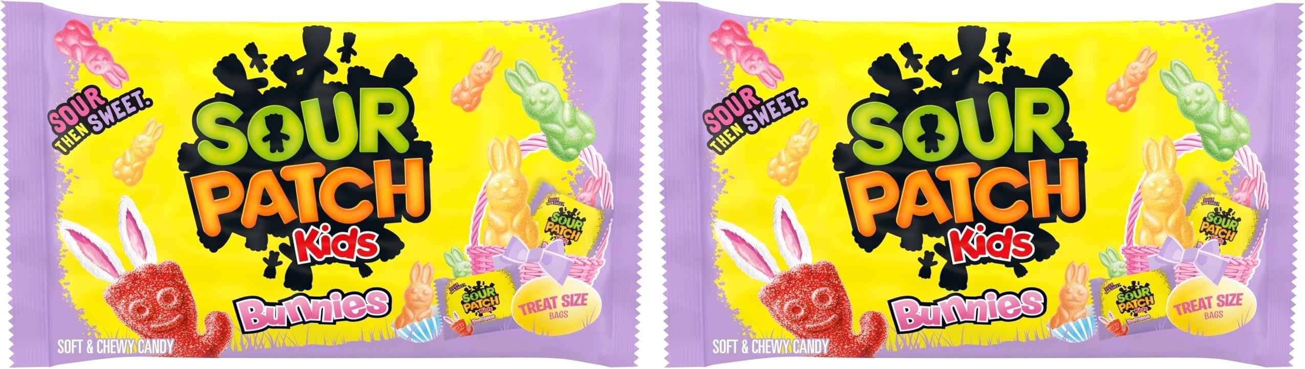 Bunnies Soft & Chewy Easter Candy, 18 Snack (Pack of 2)