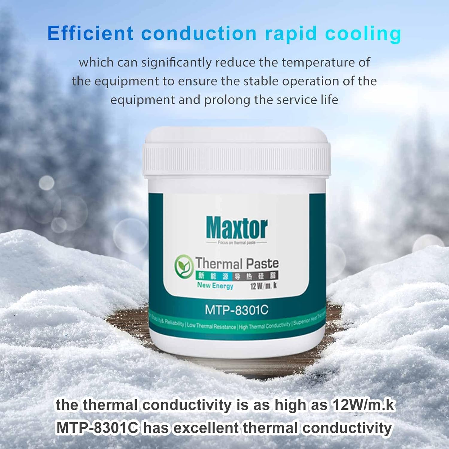 Maxtor MTP-8301C 300g High Performance Thermal Paste, Heatsink Paste, Thermal Conductive Grease for CPU GPU Cooler LED IC PS4 Xbox Chipset antminer