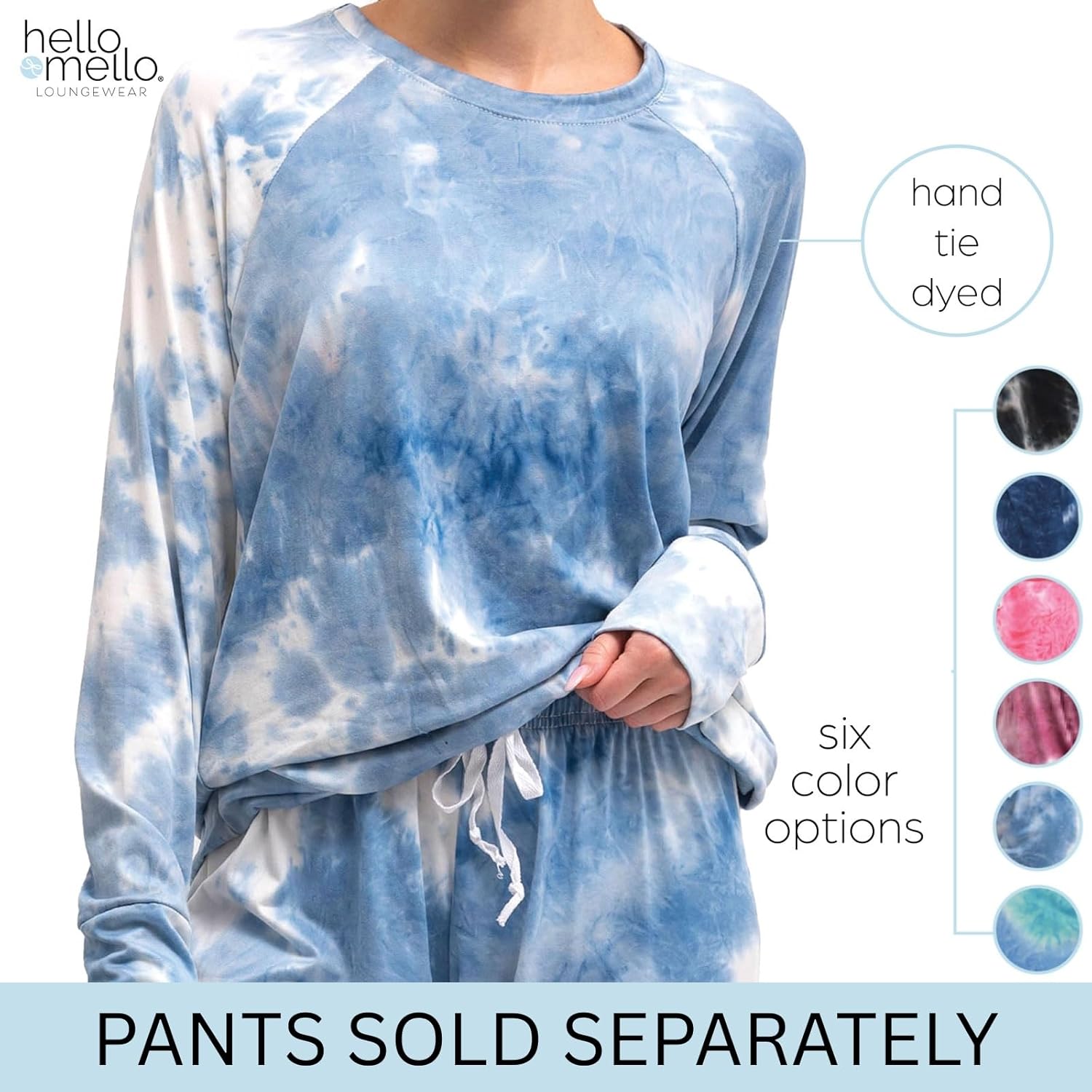 Hello Mello Dyes The Limit Lounge Long Sleeve Pajama Top - Image 4