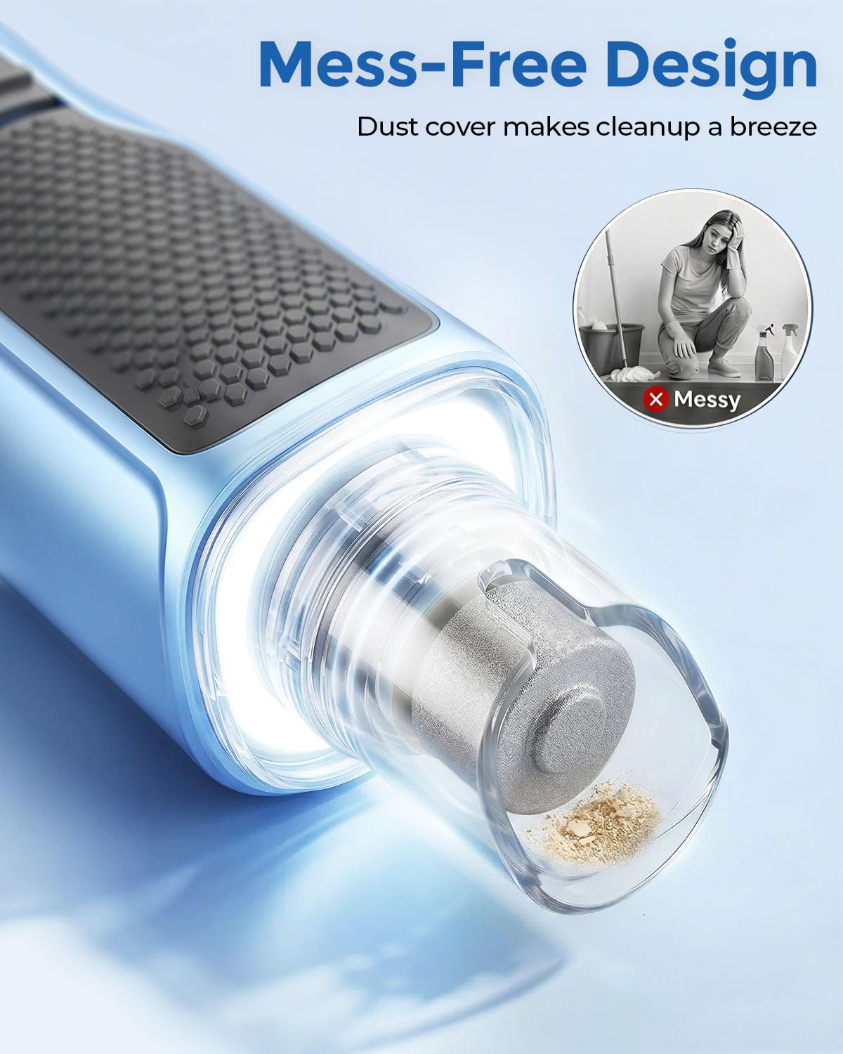 Molinillo de uñas para perros, 7 velocidades y luz LED de 360°, molinillo de uñas profesional para perros y gatos, cortador eléctrico de uñas para perros, herramienta de aseo y alisado para patas