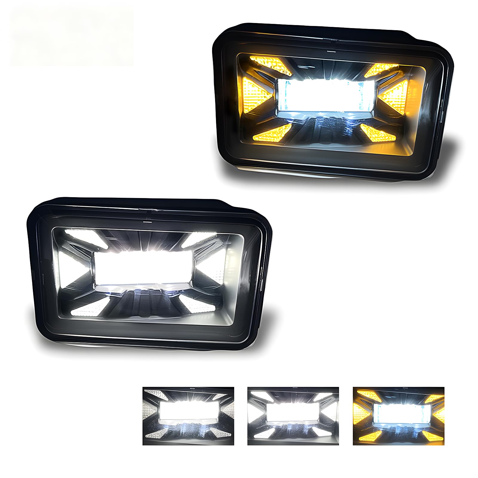 Fog Lights Compatible with 1999-2002 Chevy Silverado 1500 2500/2001 2002 Silverado 1500HD 2500HD 3500/2000-2006 Tahoe Suburban 1500 2500(Clear Lens) — view 61
