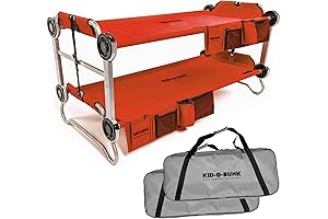 Disc-O-Bed Kid-O-Bunk Bed Design with Organizers for Boys or Girls