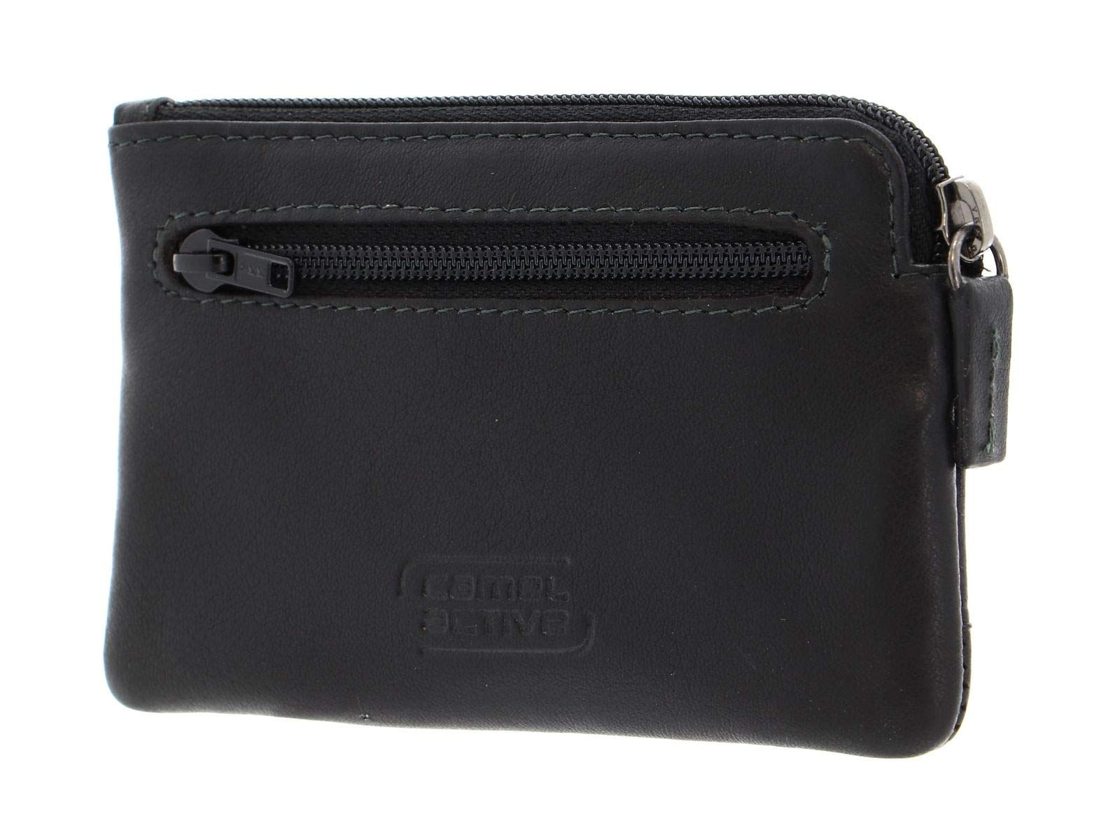 camel active Atlanta męskie etui na klucze, skórzane, małe, czarny, 11,5x1x7, Atlanta 000076