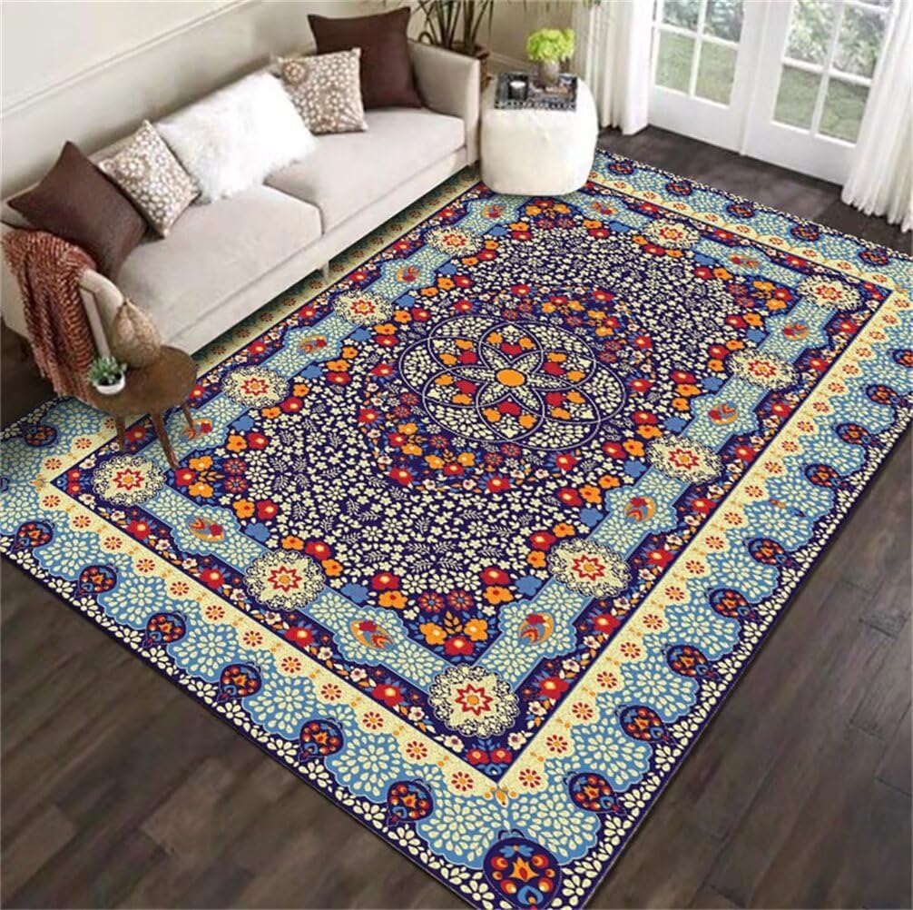 Tapis chambre fille confortable pour créer un coin lecture fleuri