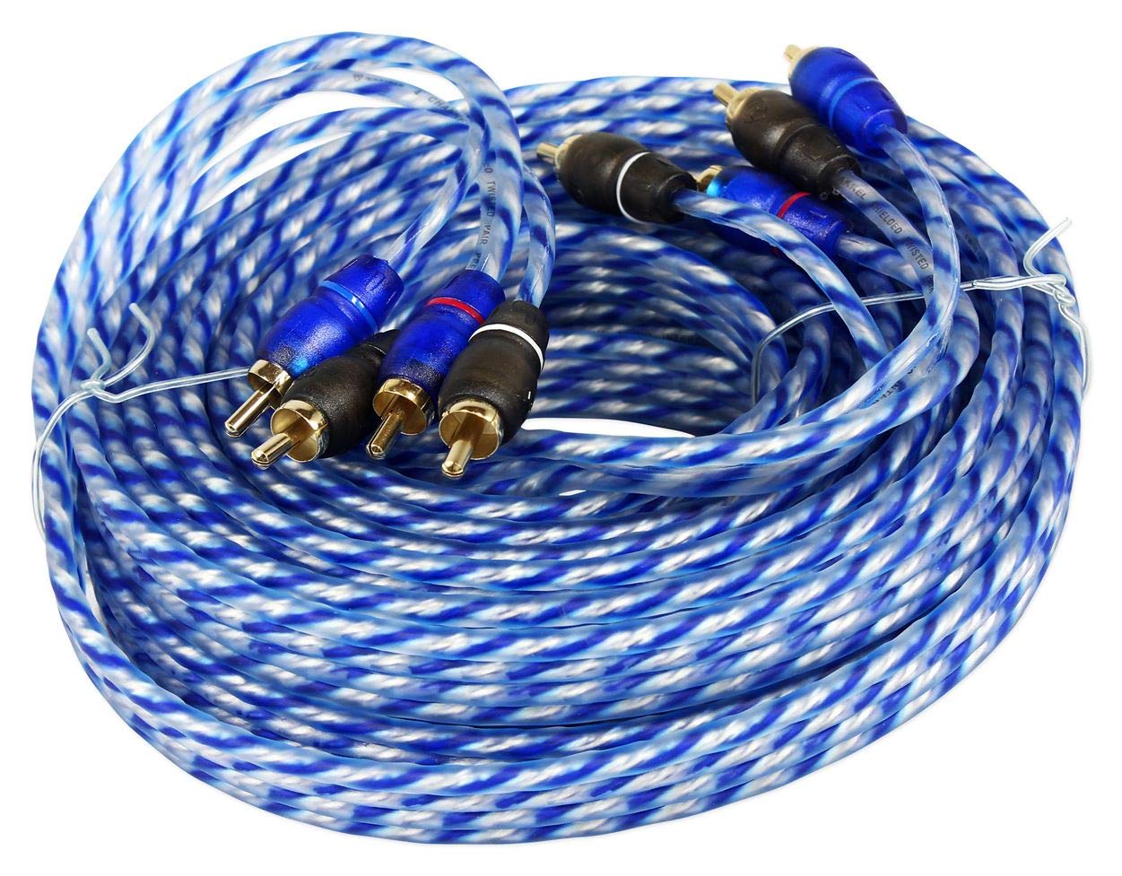 Amazon.com: Rockville RTR254 25 Ft RCA Cables for 4-Channel Audio
