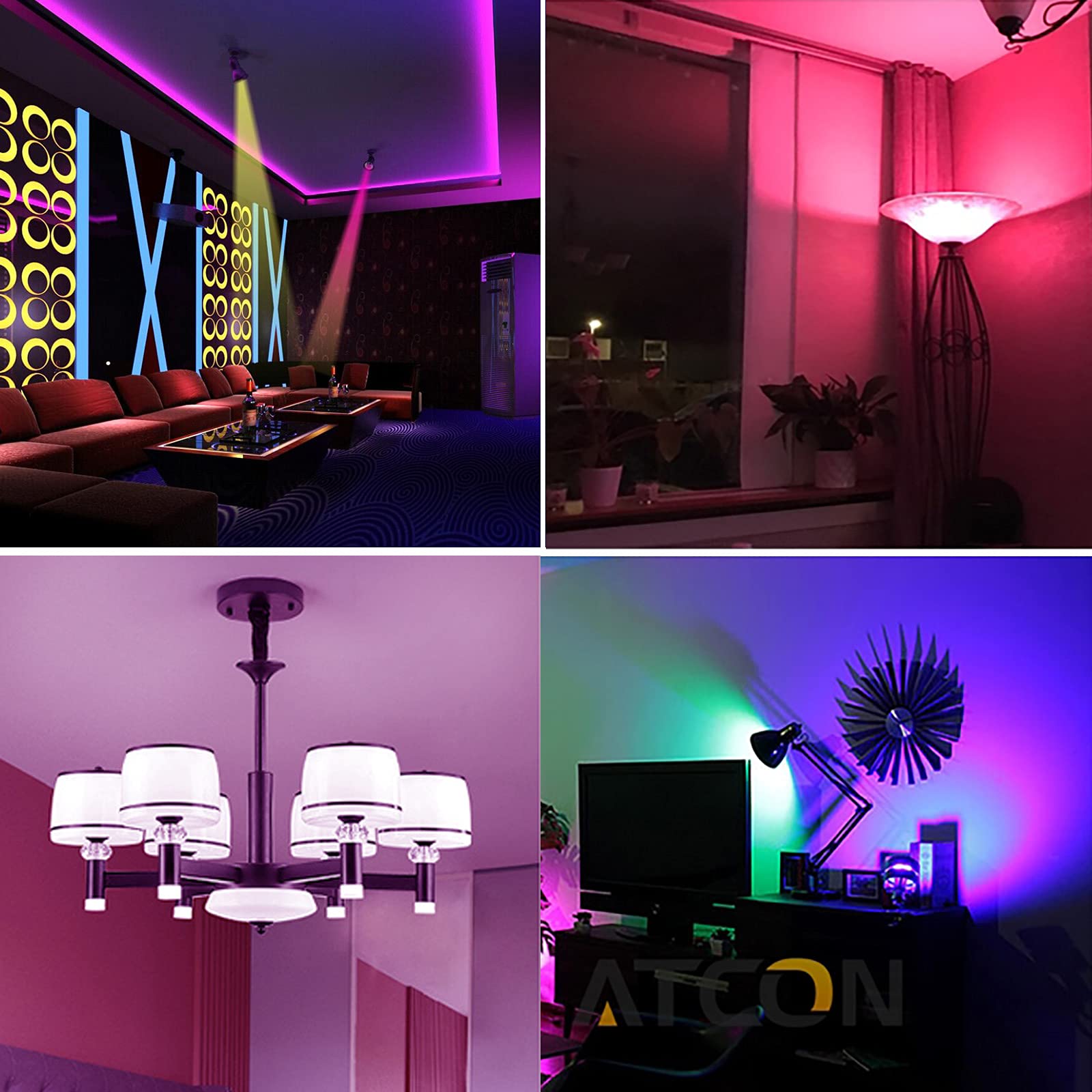 EXTRASTAR Bombilla Alexa LED Intelligente E27, 15W, 1400lm, Regulable Multicolor + Luz Cálida o Blanca, 16 Millones de Colores, Funciona con Alexa y Google Home, Pack de 2 Unidades