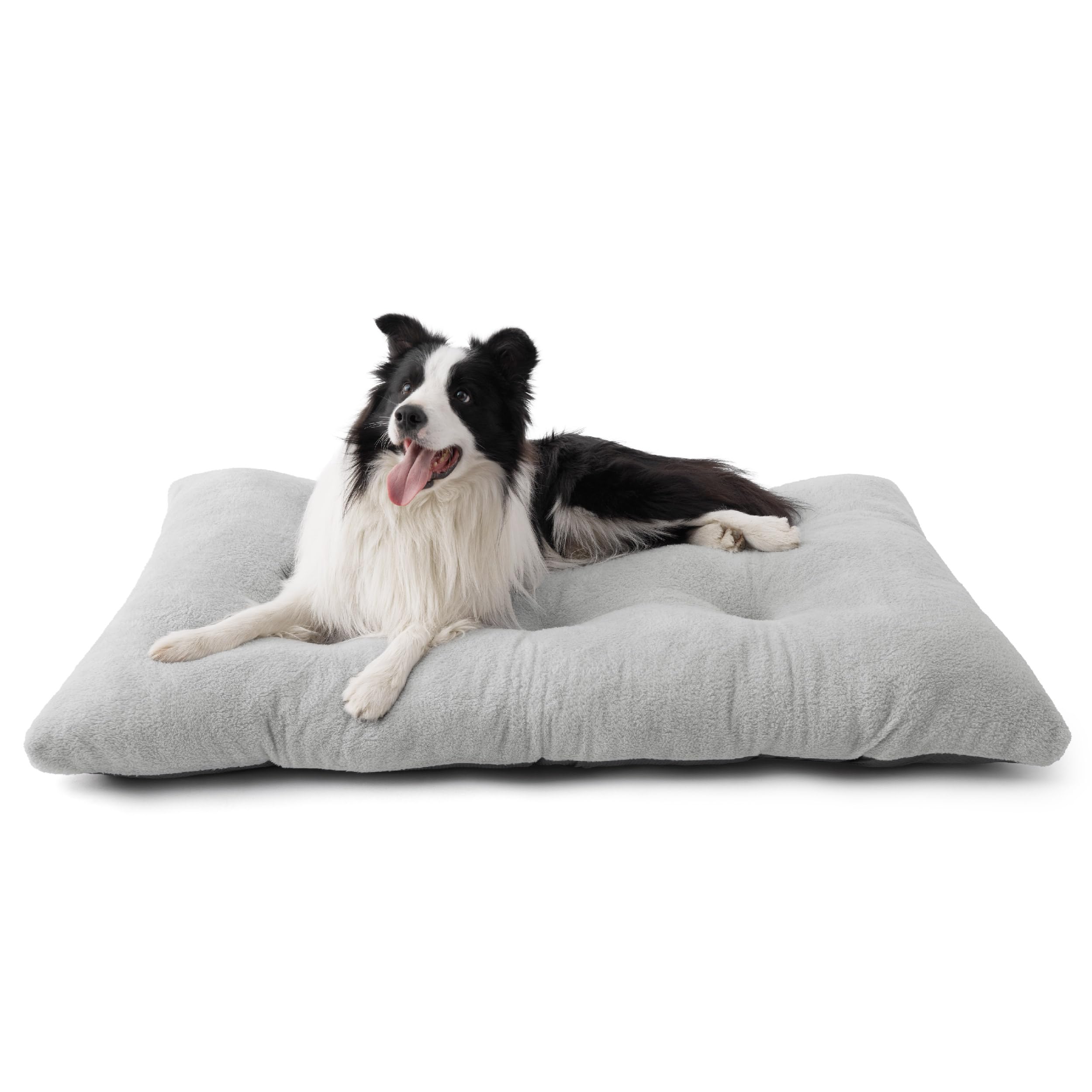 Bedsure Washable Dog Crate Bed for Extra Large Dogs, Comfort Fluffy Plush Pet Kennel Pad with Non-Slip Bottom, Machine Washable Pet Sleeping Mat, XL 41