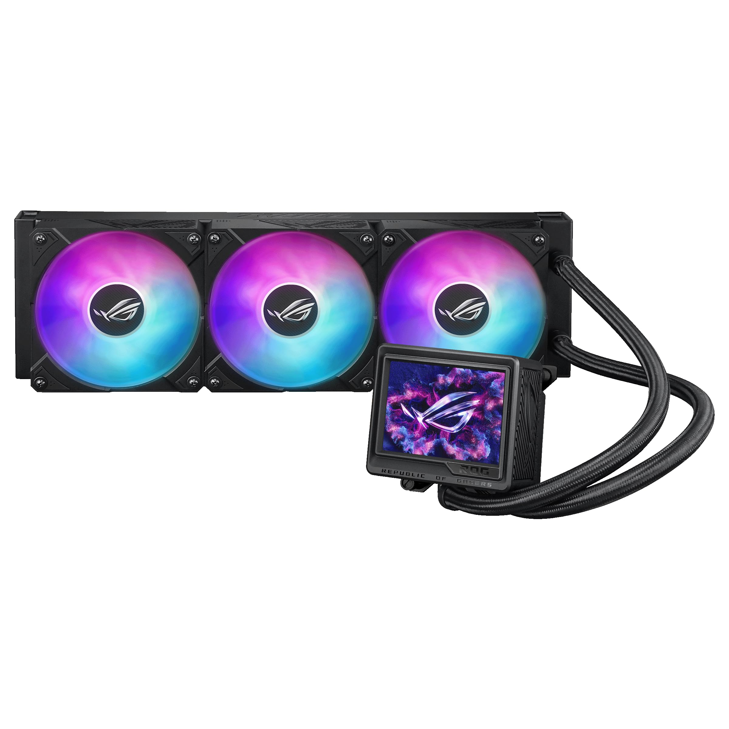 ASUS ROG RYUJIN III 360 ARGB Extreme Liquid Cooler, ASETEK EMI GEN8 V2 PUP, Magnetic ARGB Fans for HIGH AIR Flow and Static Press, 3.5