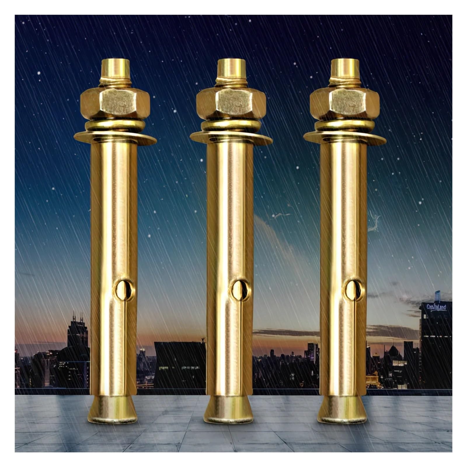 Tornillos expansores de metal, tornillos de expansión, anclajes de pared, 5 unidades M6 x 60 mm