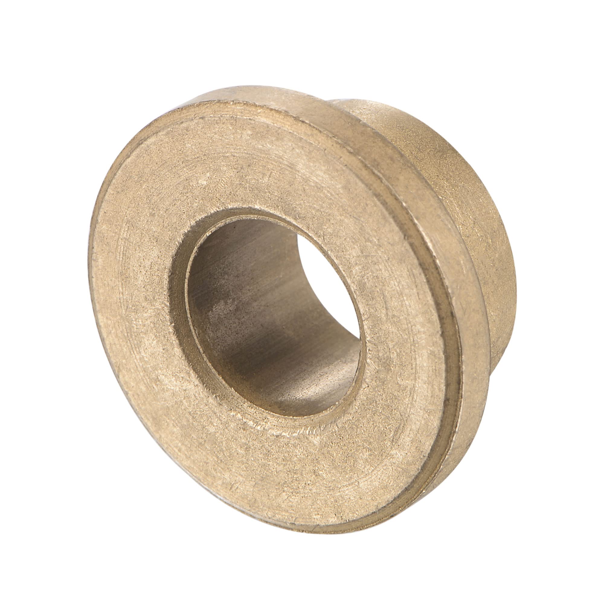 Boccole In Bronzo Autolubrificanti 2pz - Foro 10mm, OD 16mm, Flangia 22mm - Per Cuscinetti E Riduzione Usura - Foto 2