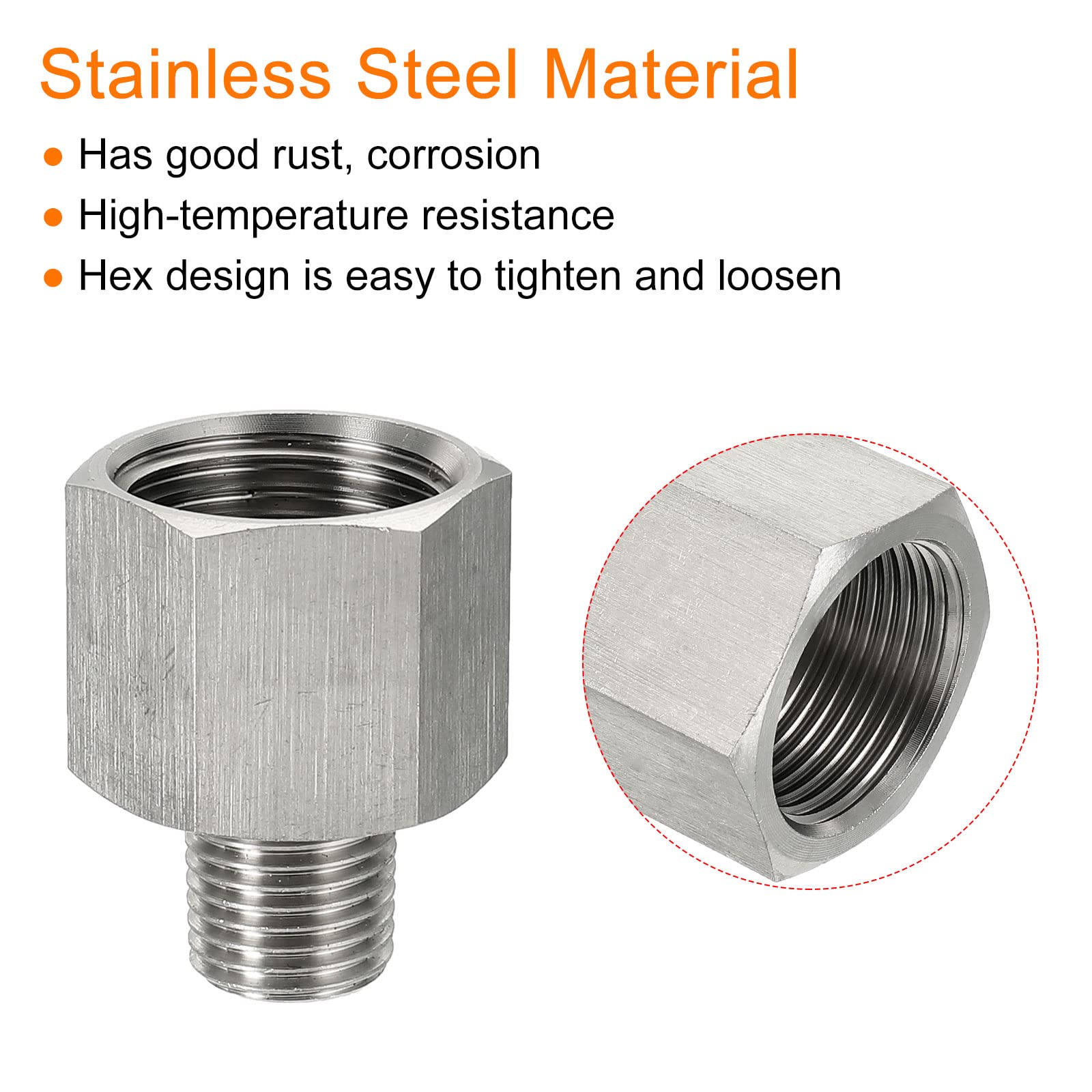 Amazon.co.jp: uxcell 六角レデューサーブッシング 1/4 PTオス-1