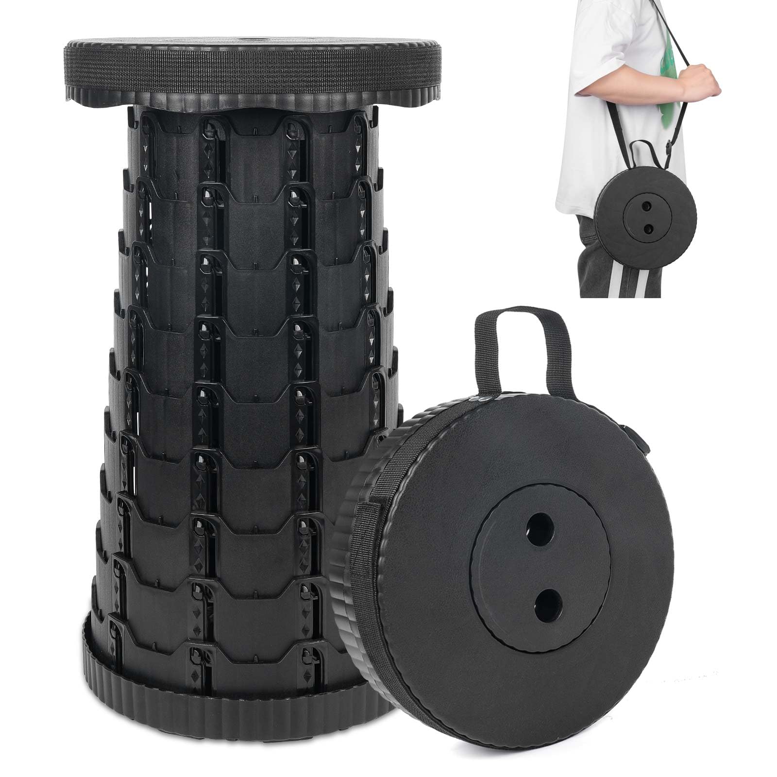 Collapsible Telescoping Portable Stool for Adults, Camping Stools, Upgraded Collapsible Folding Seats with Load Capacity 550lbs (B0CYYZ4D92) Amazon Price History, Amazon Price Tracker