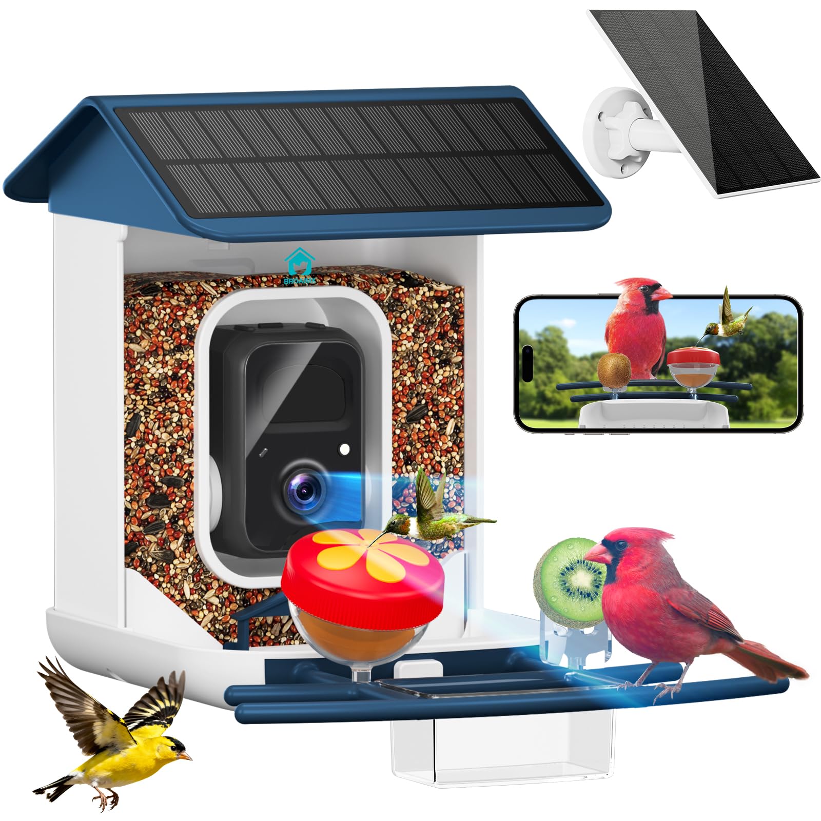 BROAIMX BFC001 Bird Feeder with Camera