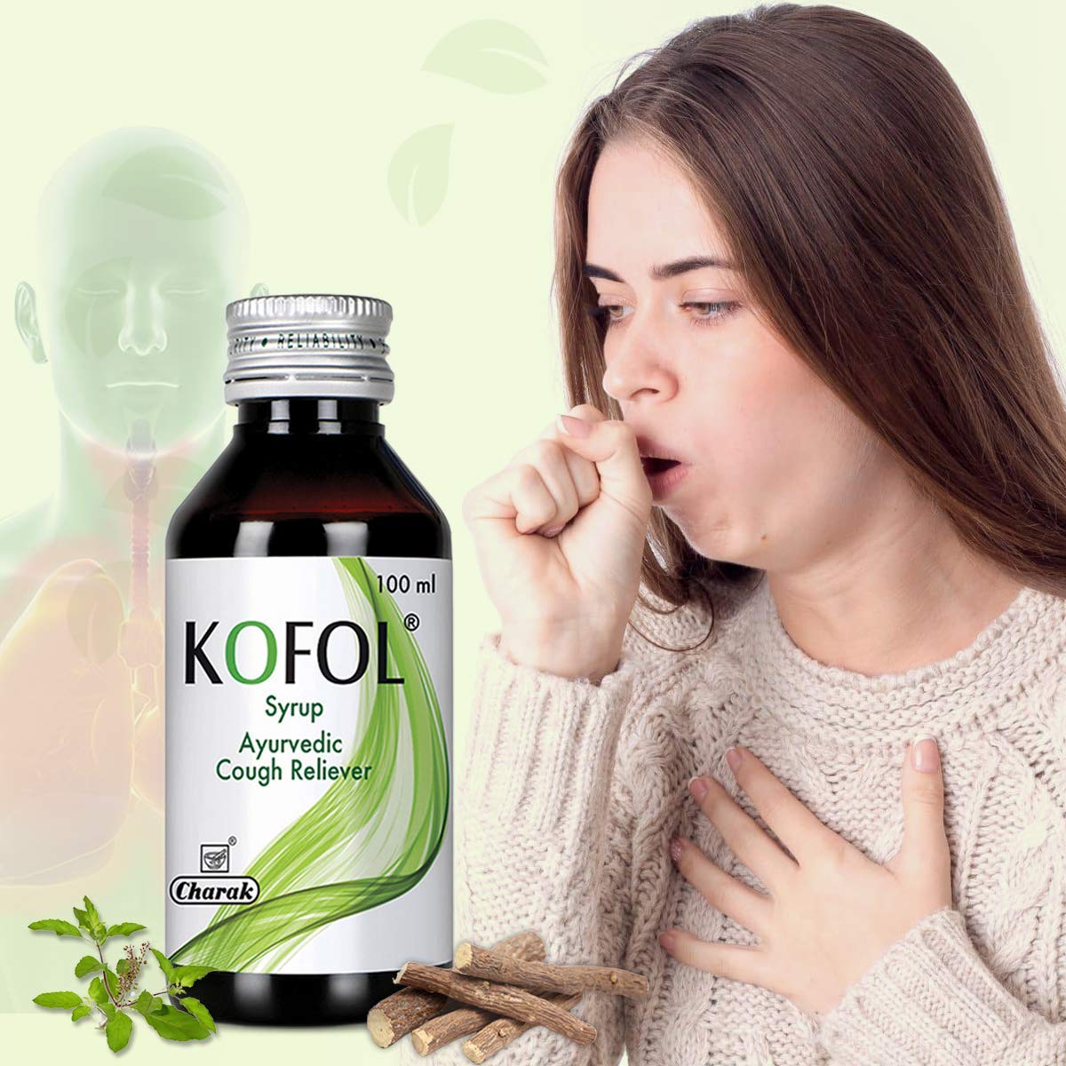Buy Charak Pharma Kofol Cough Syrup With Goodness of Haridra, Sunthi