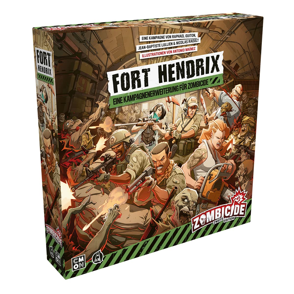 CMON CMND1219 Zombicide 2. Edition - Fort Hendrix Game, Multicoloured, 1