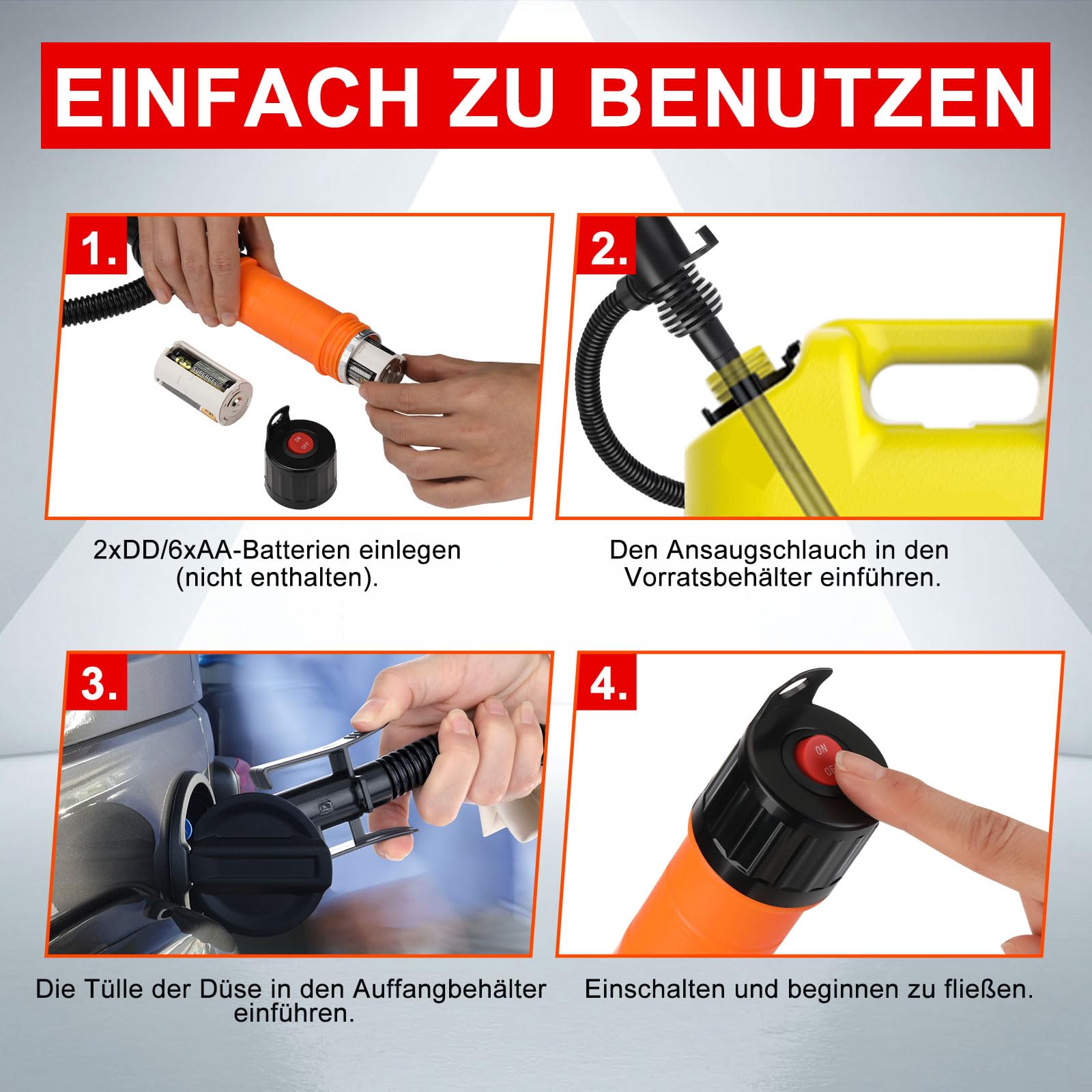 Batteriebetriebene Flüssigkeitspumpe - Elektrischer Siphon Für Diesel Und Wasser