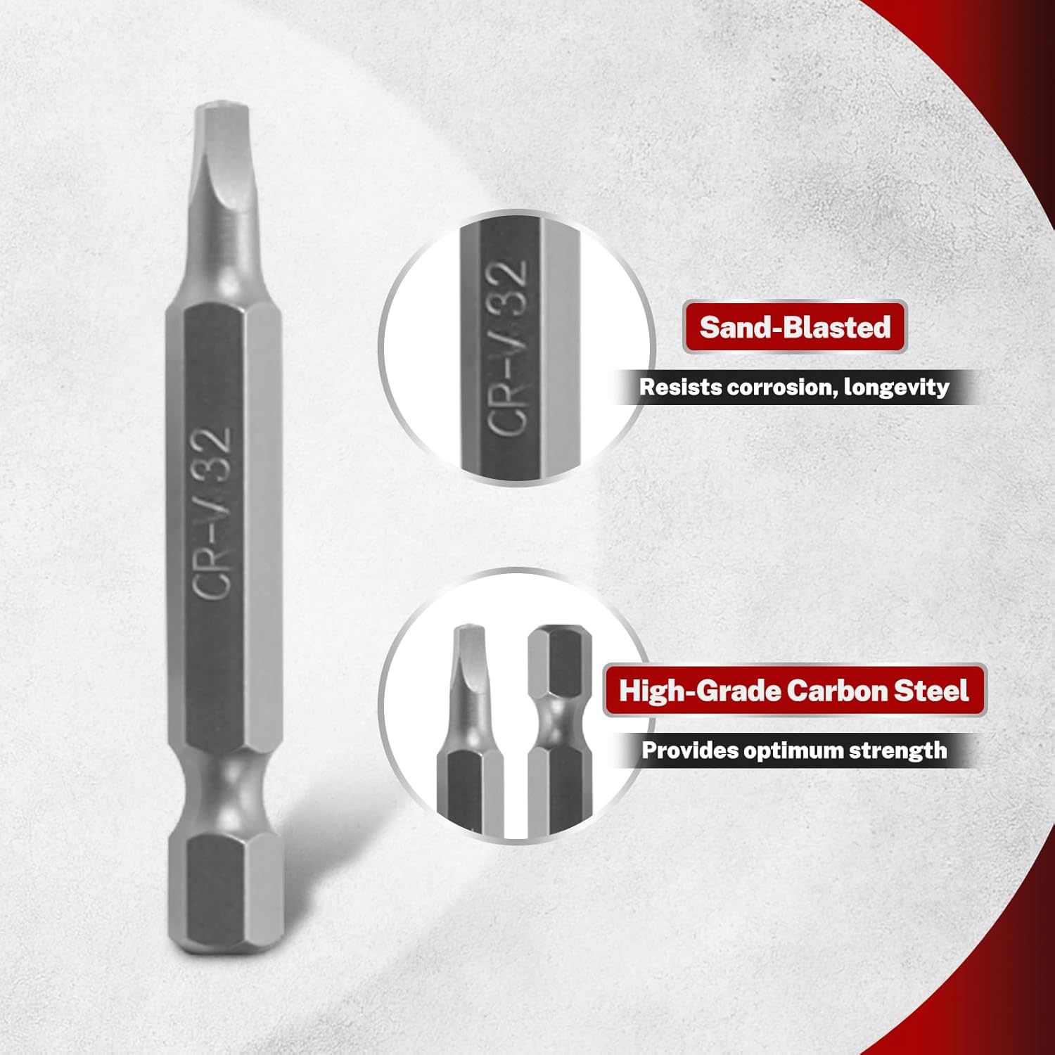 TOMMARS 208-Pc Master Screwdriver Bit Set, 1/4" Hex Shank Screwdriver Bits, Nut Driver and Security Bit Set - Image 7