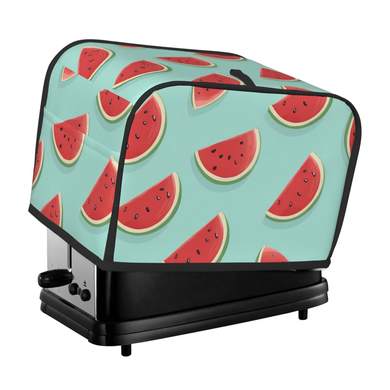 Watermelon Summer Toaster Cover 2 Slice, Fruit Toaster Cozy with Pocket Stain Resistant Dustproof Kitchen Small Appliance Protector