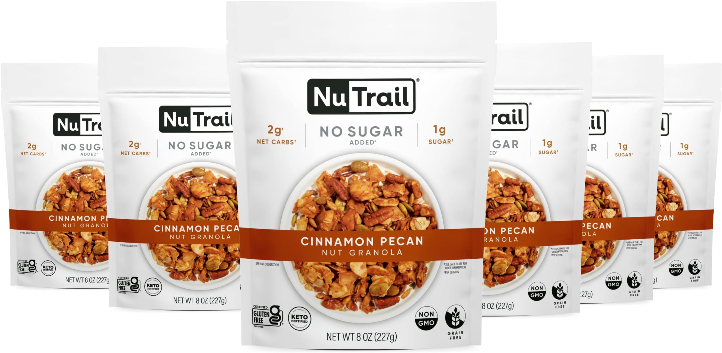 Amazon.com: NuTrail Nut Granola Cereal, Cacao, No Sugar Added, Keto ...