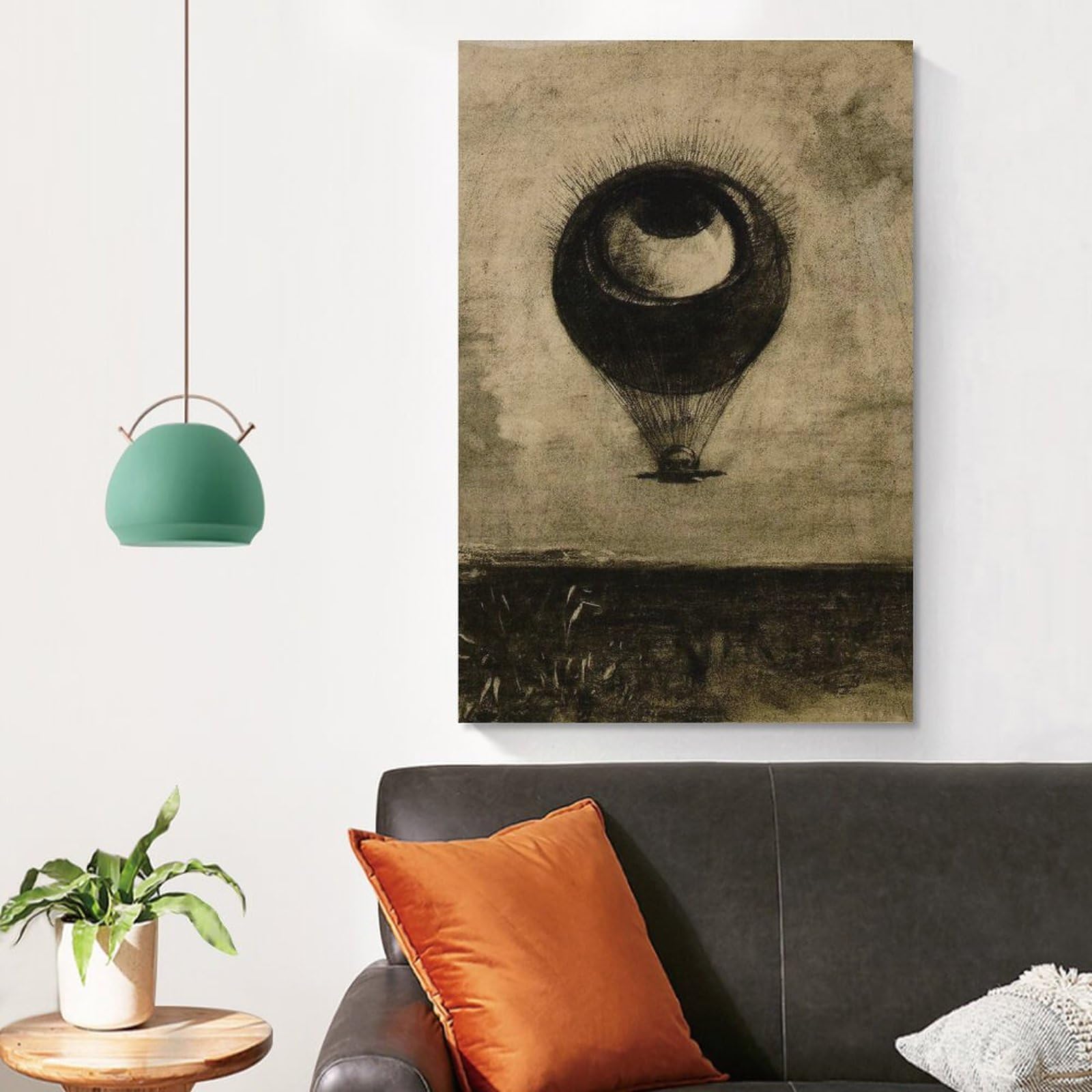 Amazon.co.jp: Odilon Redonオディロン・ルドンポスター眼 気球1878