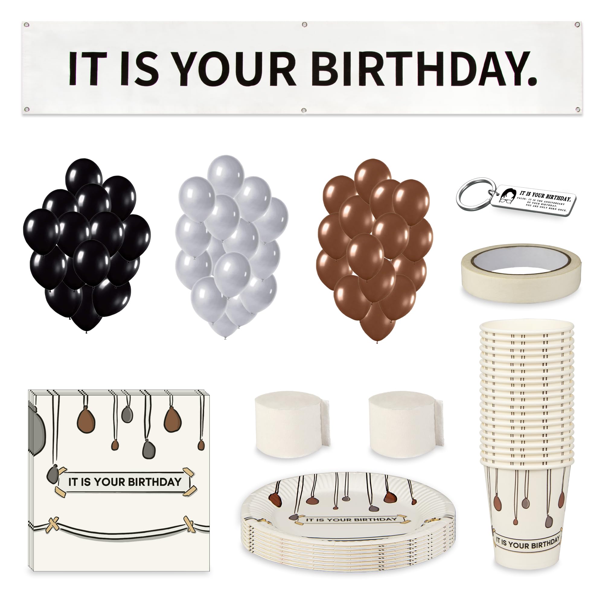 "It Is Your Birthday" Banner - The Office Theme, 6ft X 1ft Vinyl With Grommets, Funny Party Decor - View #2