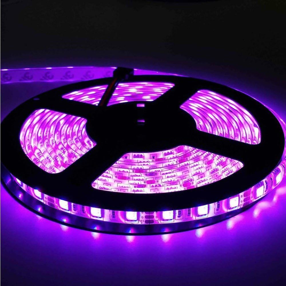 Flexible LED Strip Lights,300 Units SMD 5050 LEDs,Waterproof,12 Volt LED Light Strips, Pack of 16.4ft/5m (Pink)