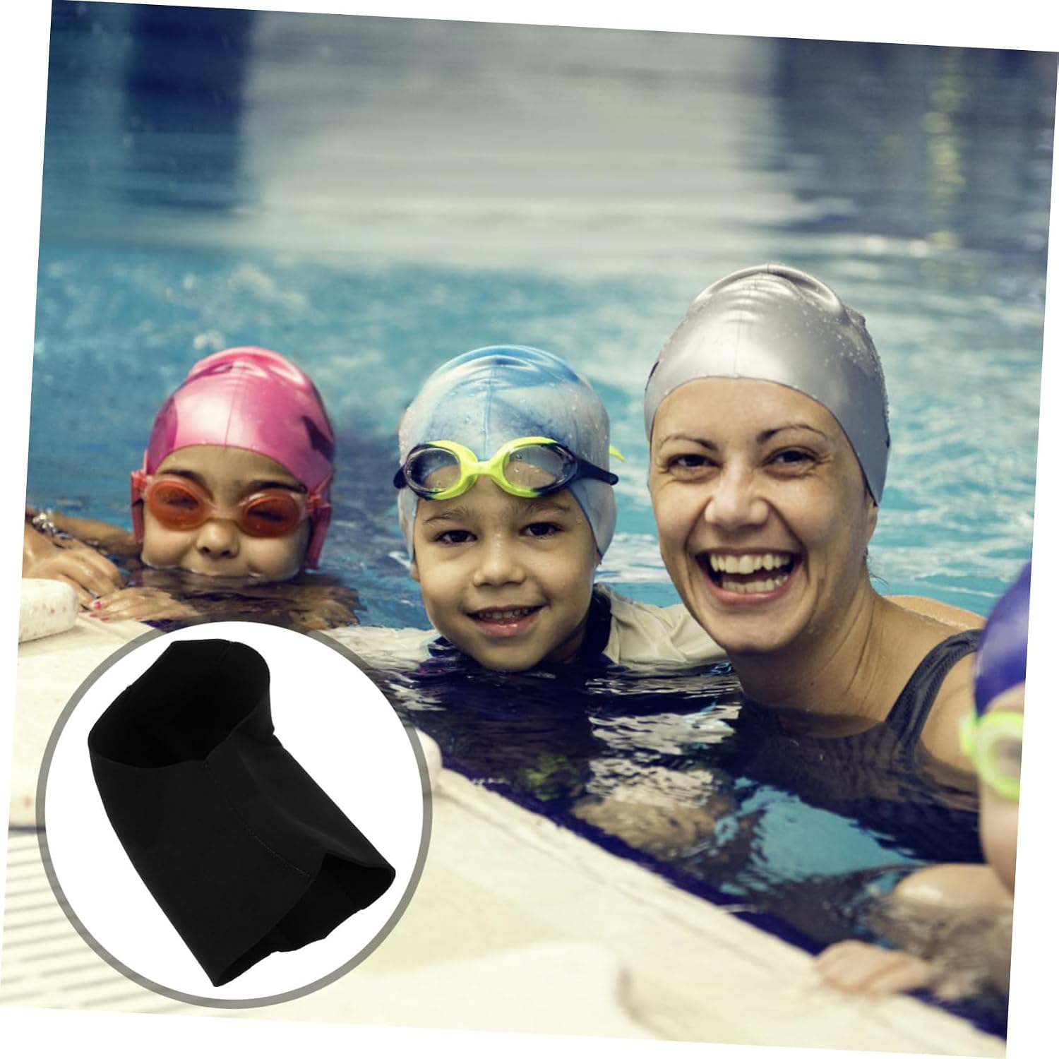 Toyvian Sun Blocking Swimming Cap Neoprene Diving Hood for Women Men Full Mask Head Cover for Surfing Snorkeling