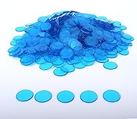 Vista 17 de GSE Games & Sports Expert Chips de bingo multicolor, 5,000 piezas de chips de conteo transparentes de alto contraste de 3/4 pulgadas