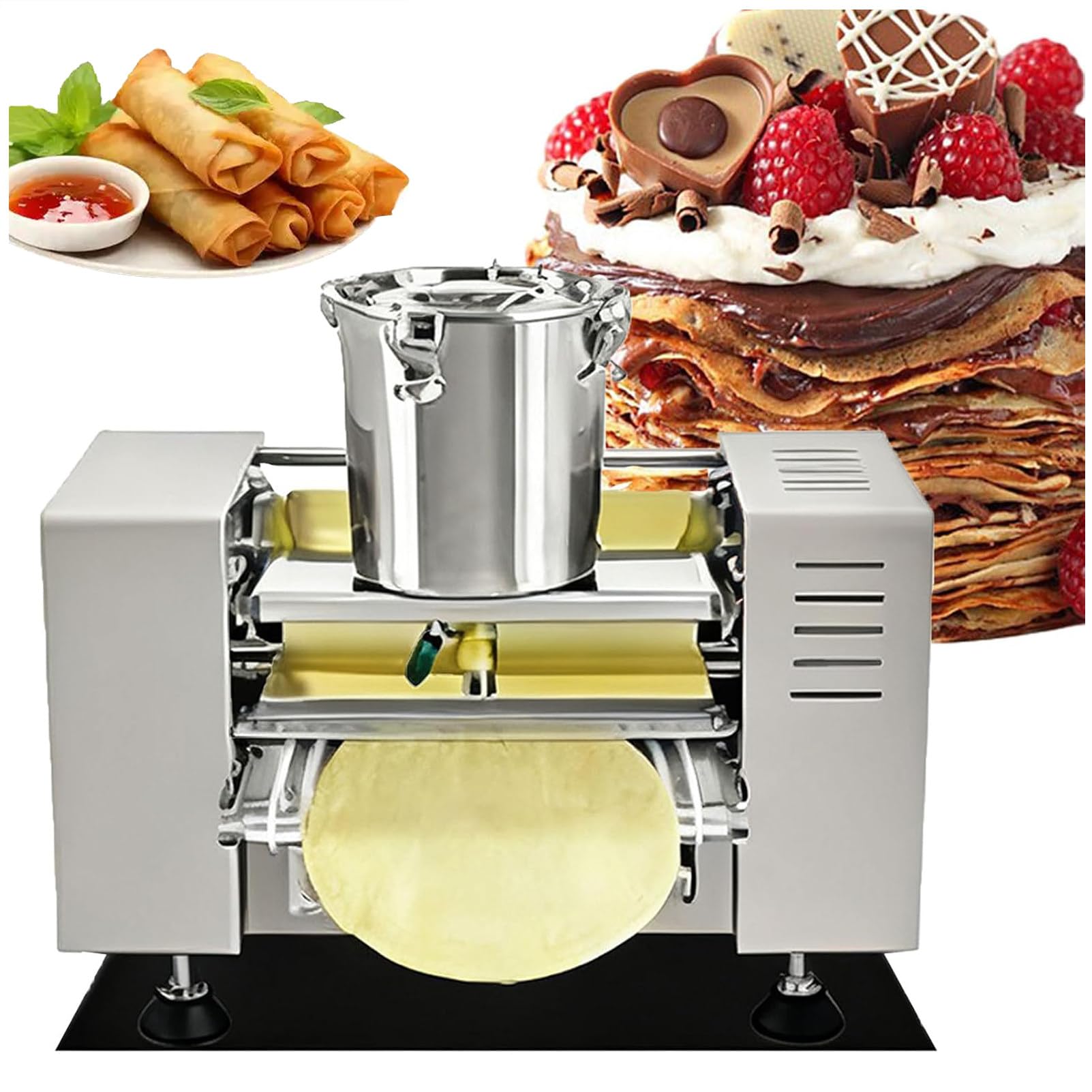 Équipement pour crêpes, Feuilles de Rouleaux de Printemps et gâteaux aux Mille-crêpes Dia6”
