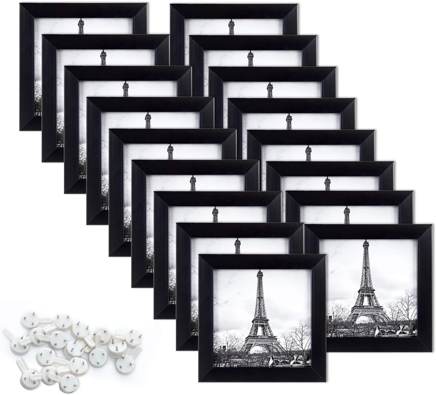 upsimples 4x4 Picture Frame with Real Glass,Bulk Photo