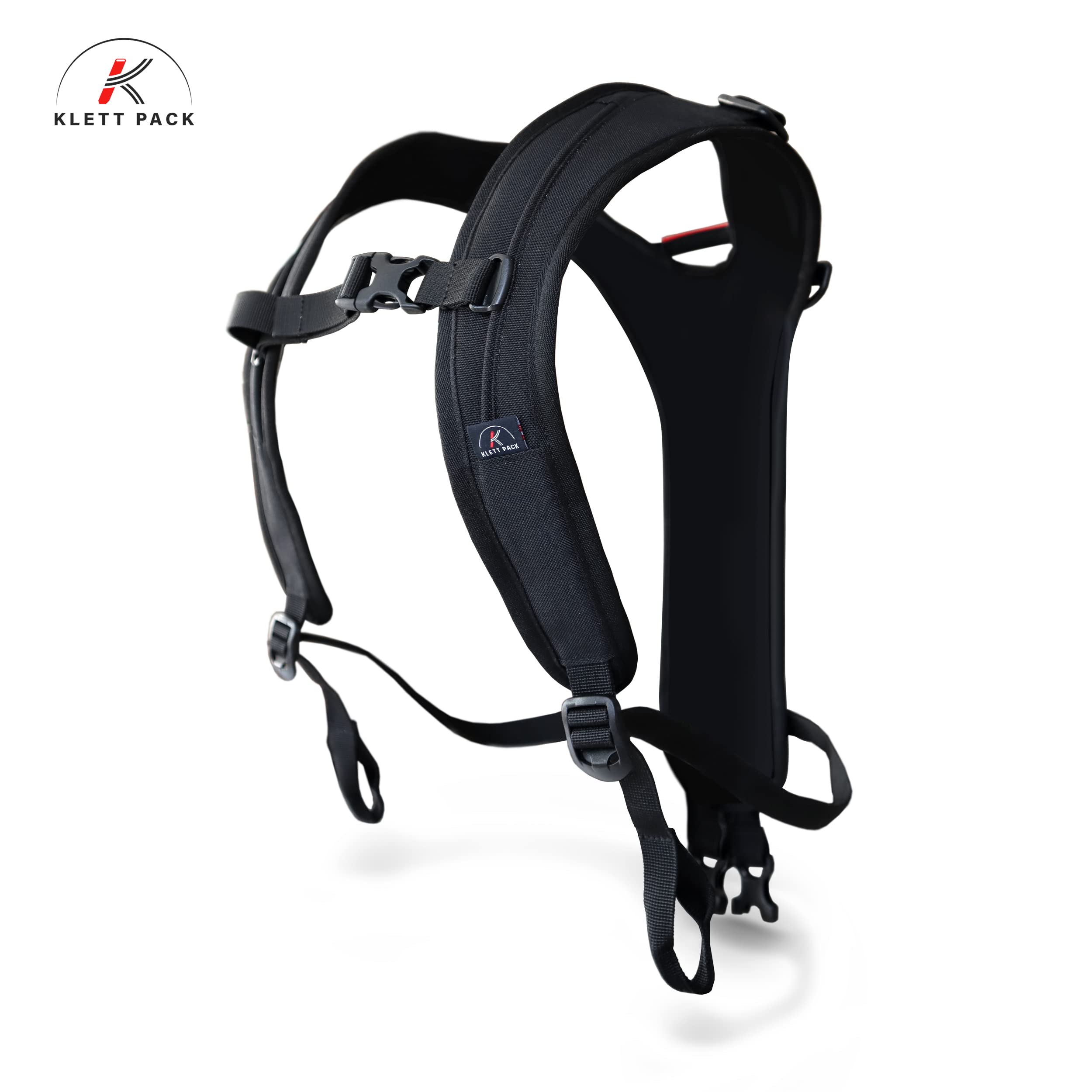 KLETTPACK® Tragegurt für Snowboards, Ski, Mountainboards, Longboards. Tragehilfe und Rückengurt für den Alltag.