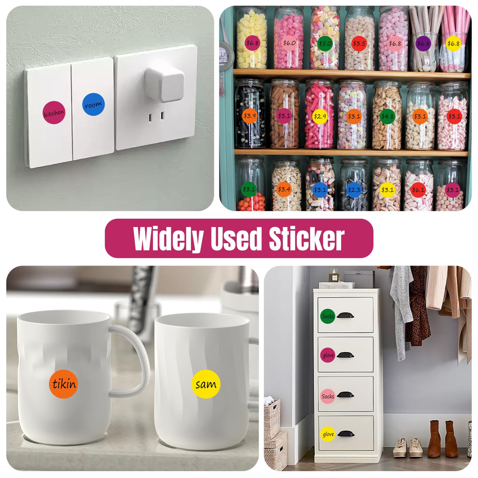 Bollini Adesivi Colorati 4000 Pezzi - 25 Mm, 8 Colori, Per Decorazione E Organizzazione - Foto 12