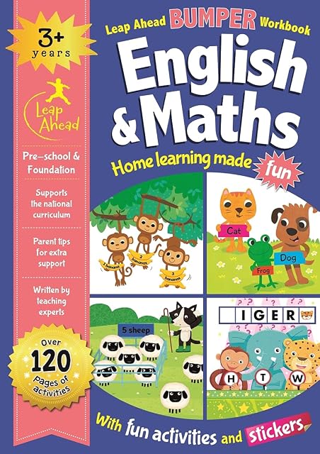 Portada de Leap ahead bumper workbook: 3+ years english & mat