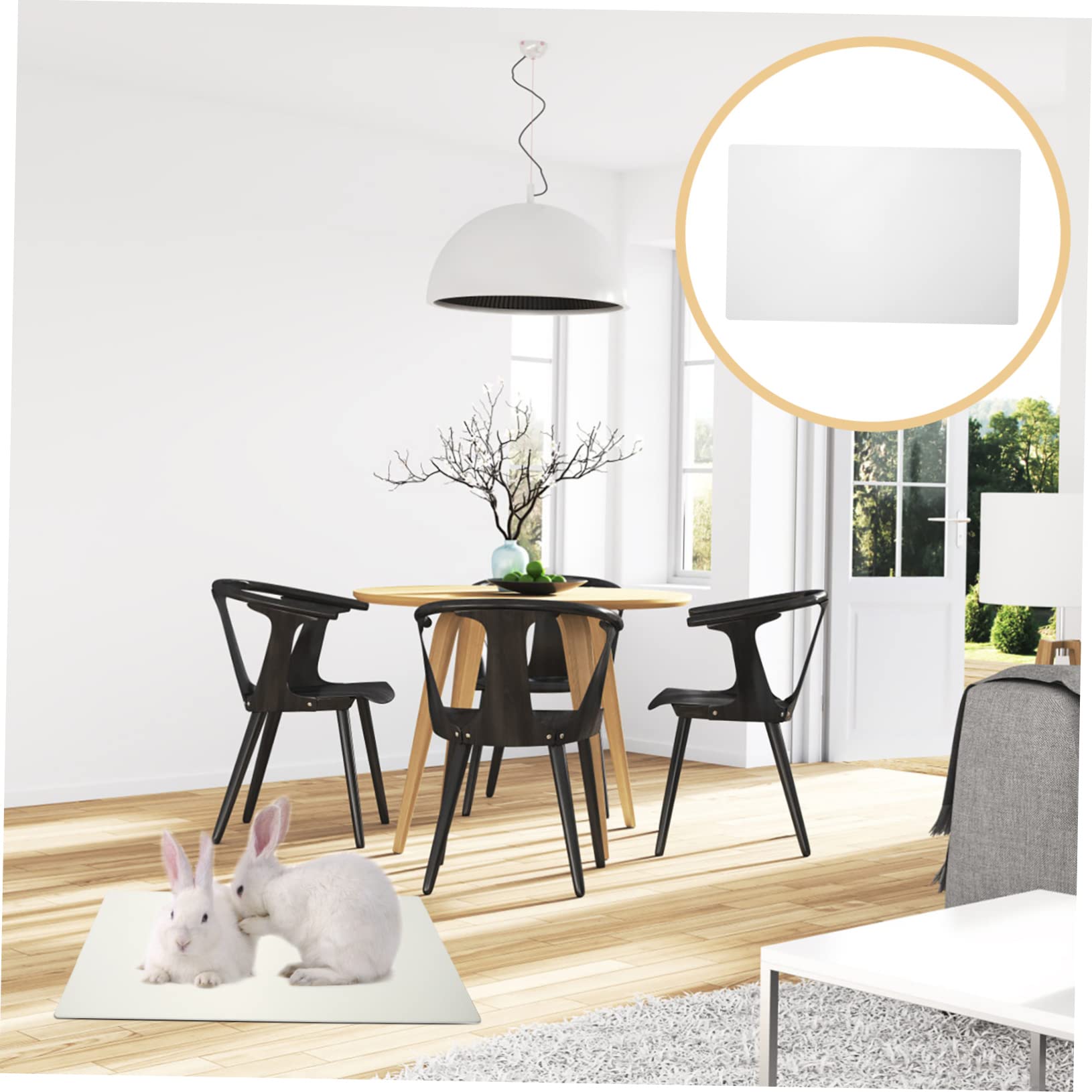Kisangel Kühlplatte aus Aluminium Silber Glatt Wiederverwendbar für Kleine Haustiere Schnell Kühlend für Sommer und Zuhause