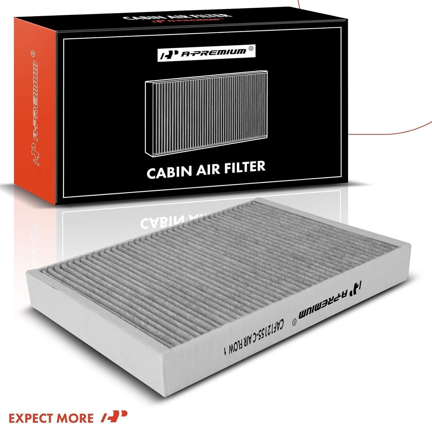 A-Premium 2-PC Cabin Air Filter with Activated Carbon Compatible with Volvo XC60 2019-2023, XC90 2016-2023, S60 2019-2023, S90 2017-2023, V60 2019-2023, V60 Cross Country, V90, V90 Cross Country