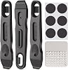 GEWAGE Bicycle Tyre Lever Bicycle Tyre Repair Kit with 6 Pre-Glued Tyre Patches and Metal Files Bicycle Change Tool for Repairing Bicycle Inner Tubes