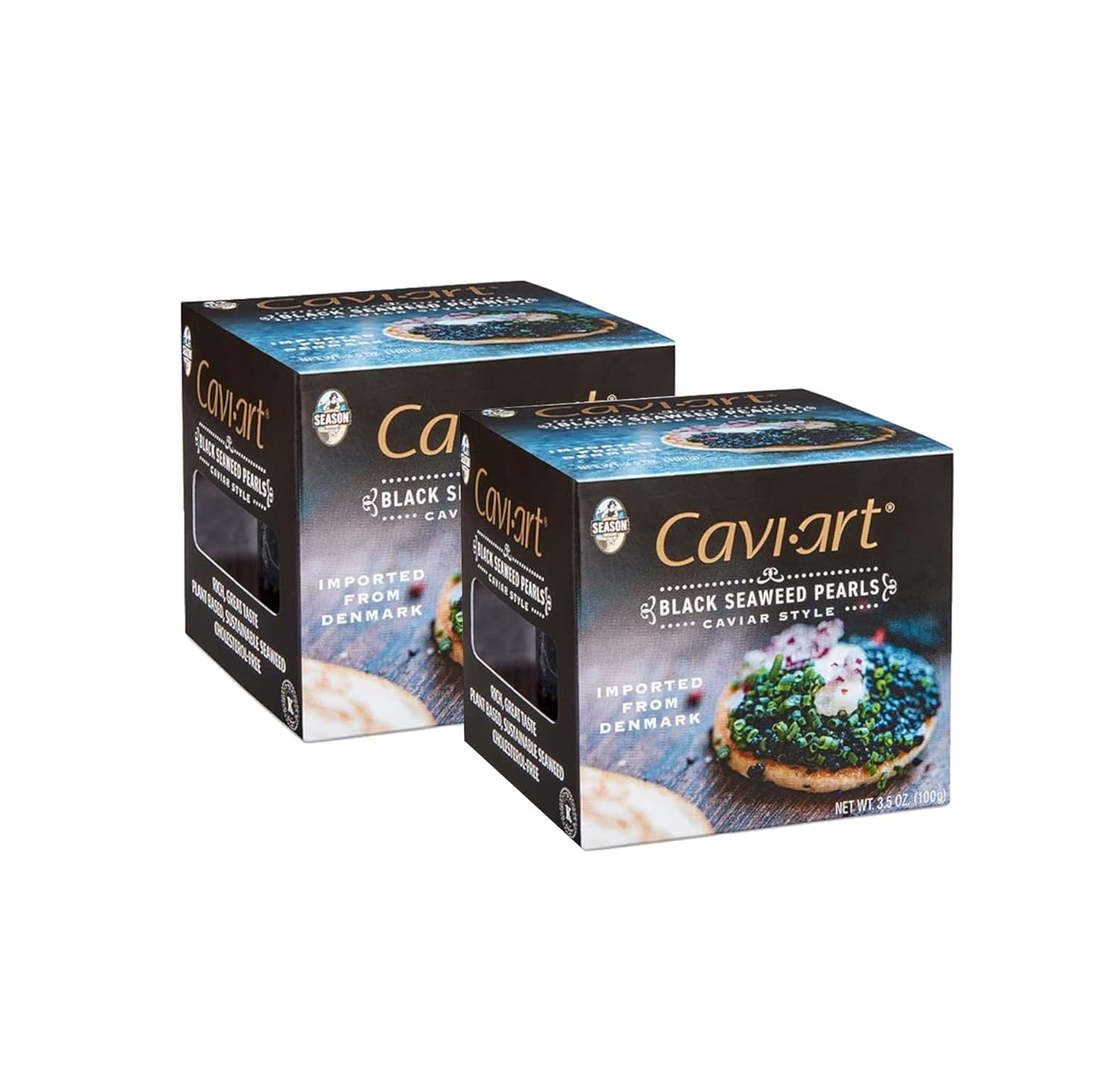 Image of Season Caviart Black Seaweed Pearls โ Vegan Caviar (pack of 2)