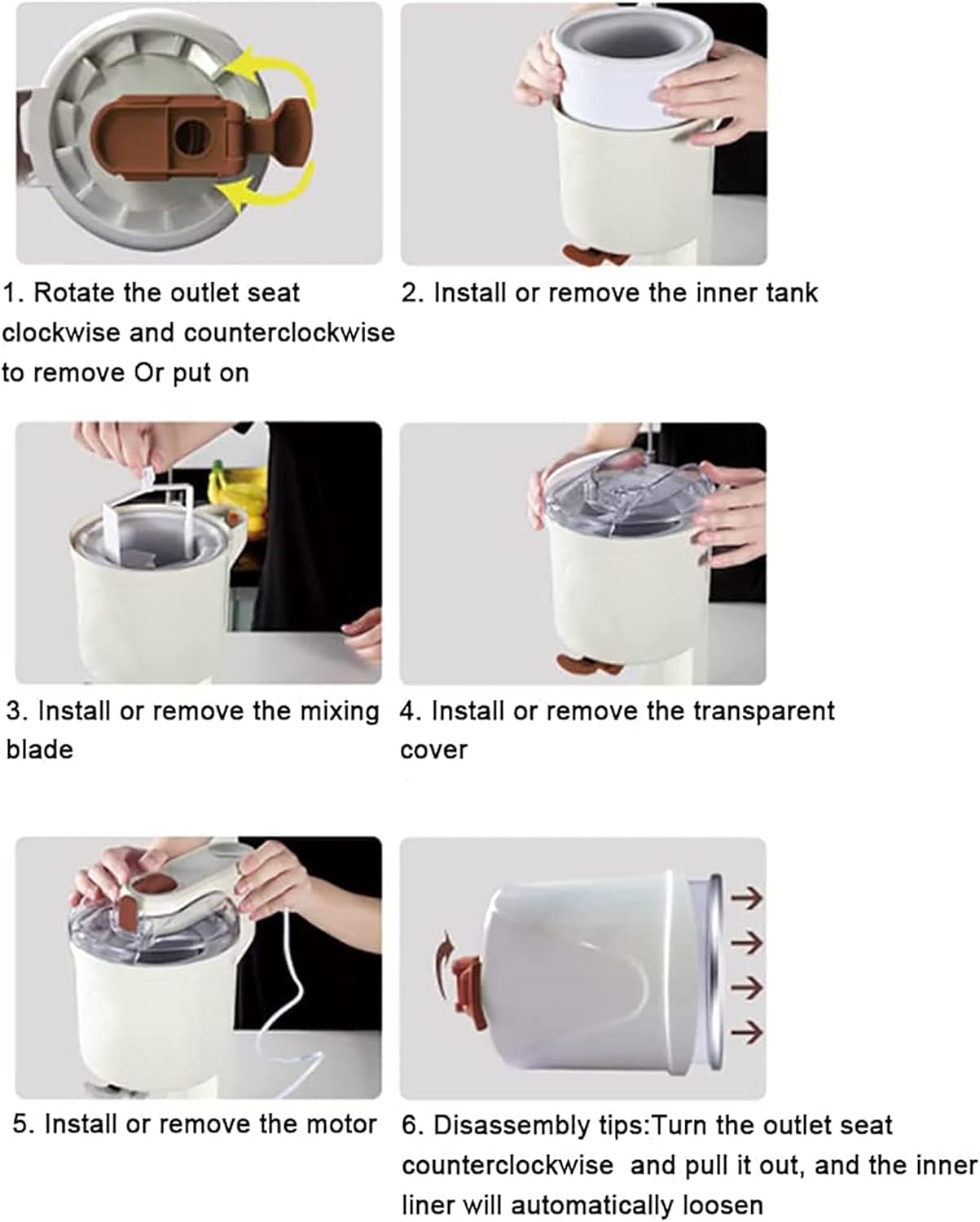 Ice Cream Maker Machine Soft Serve Ice Cream Machine Fully Automatic Mini Fruit Serve Freezer Container Yoghurt Sorbet and Ice Cream Machine