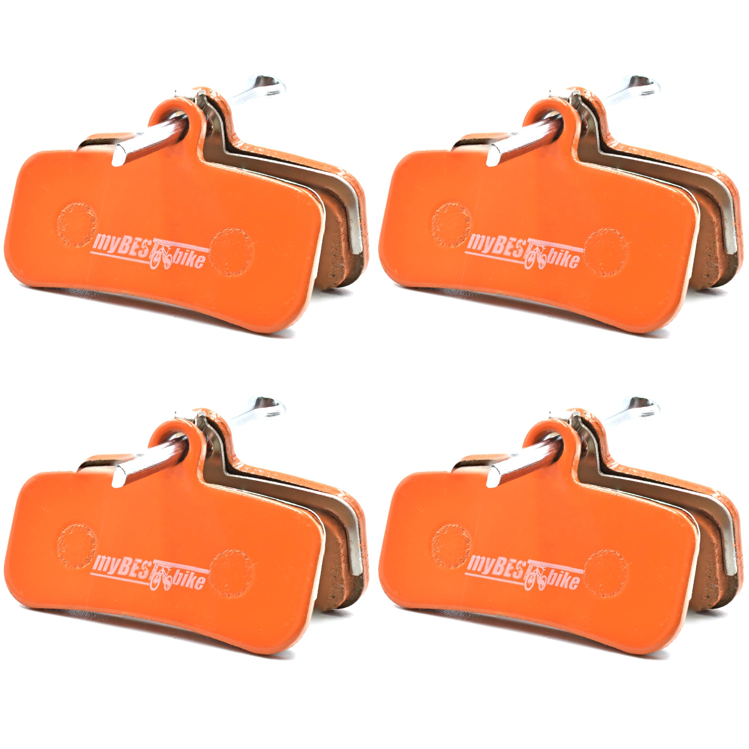 myBESTbike - Bicycle Brake Pads 4 Pairs Disc Brake Pads For Bike, Compatible With Shimano D01S D02S BR-MT420 BR-M8120 & Tektro Orion Brake Systems