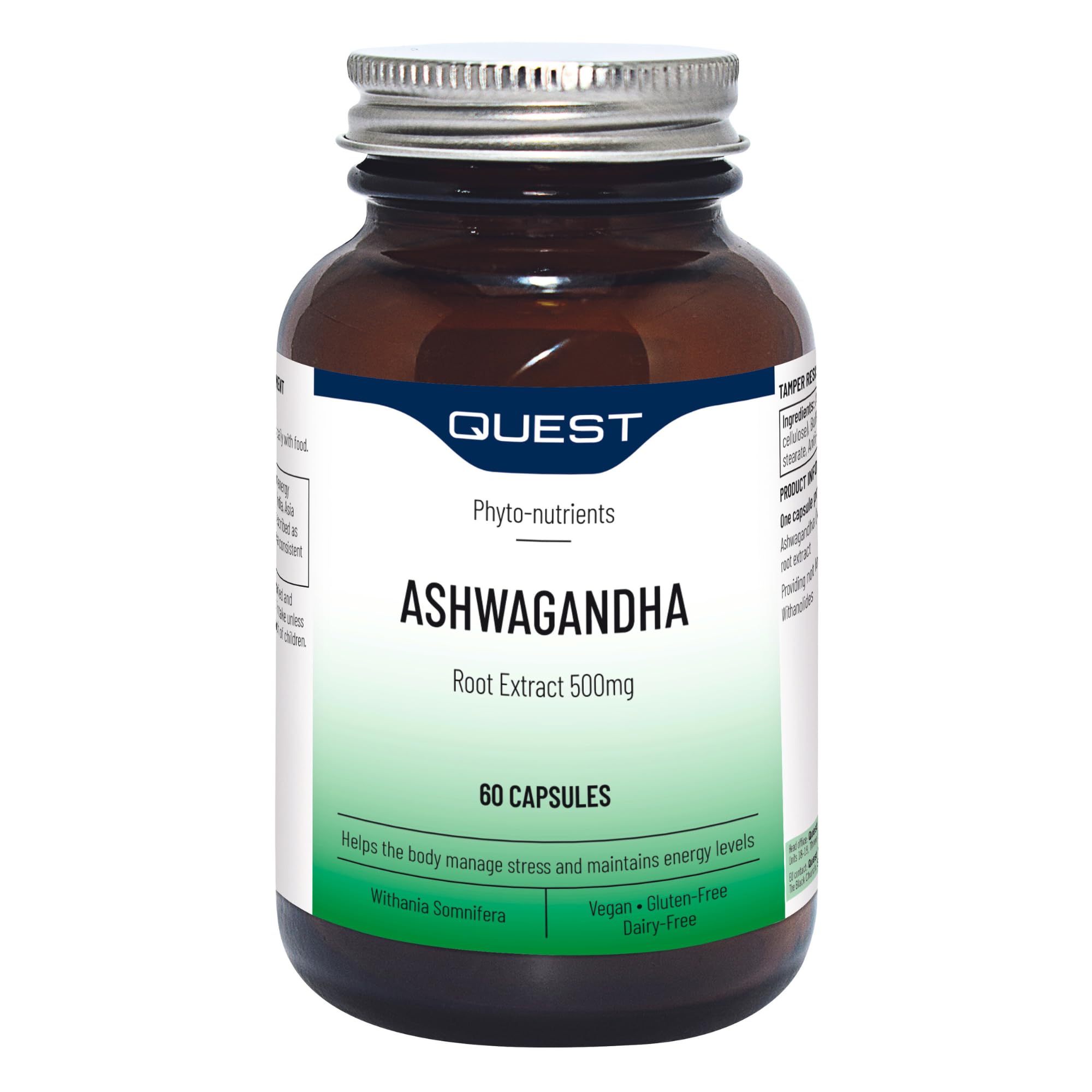 Quest Ashwagandha Extract 500mg 60 Capsules