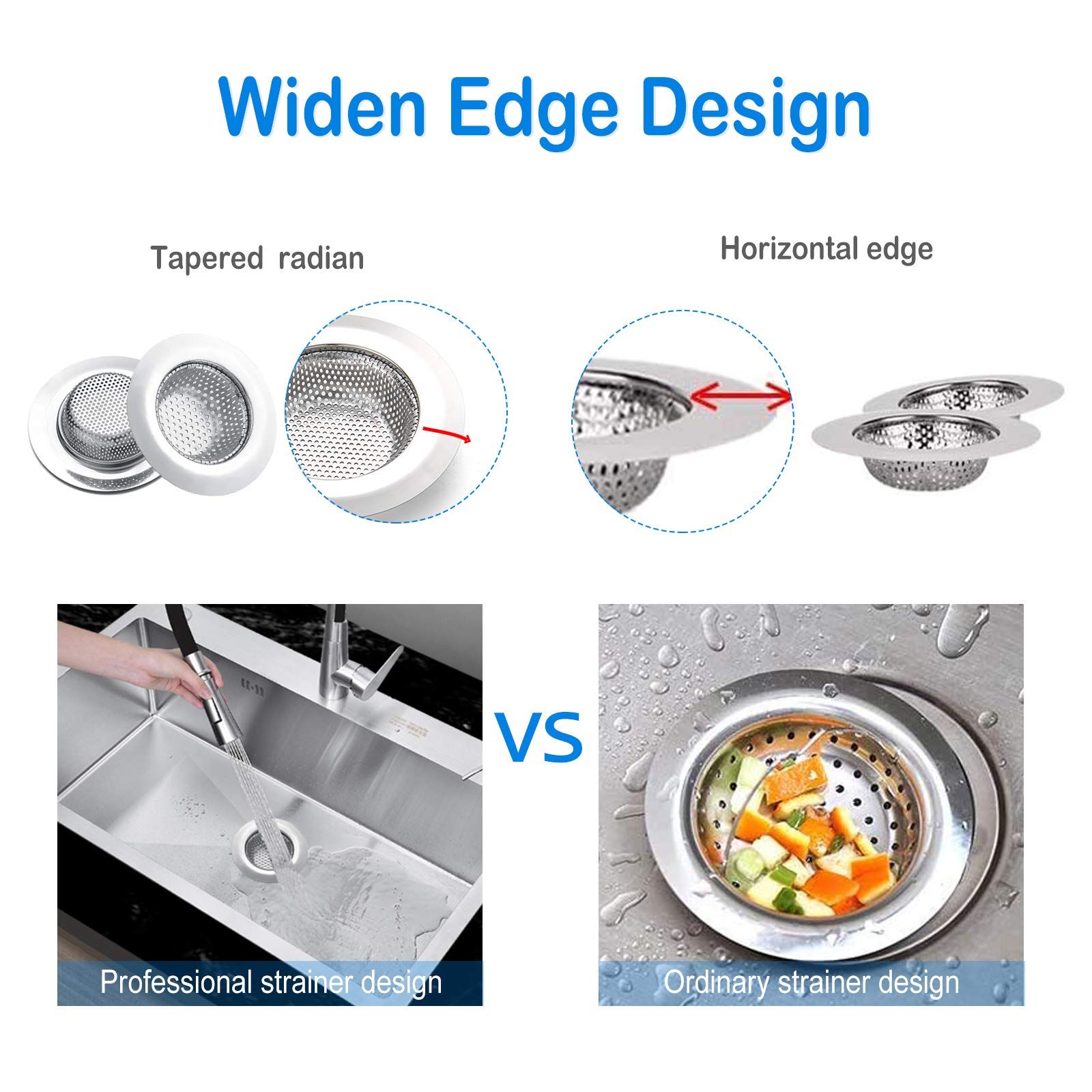 Amazon.co.jp: Maxware ステンレススチール製シンクストレーナー4点