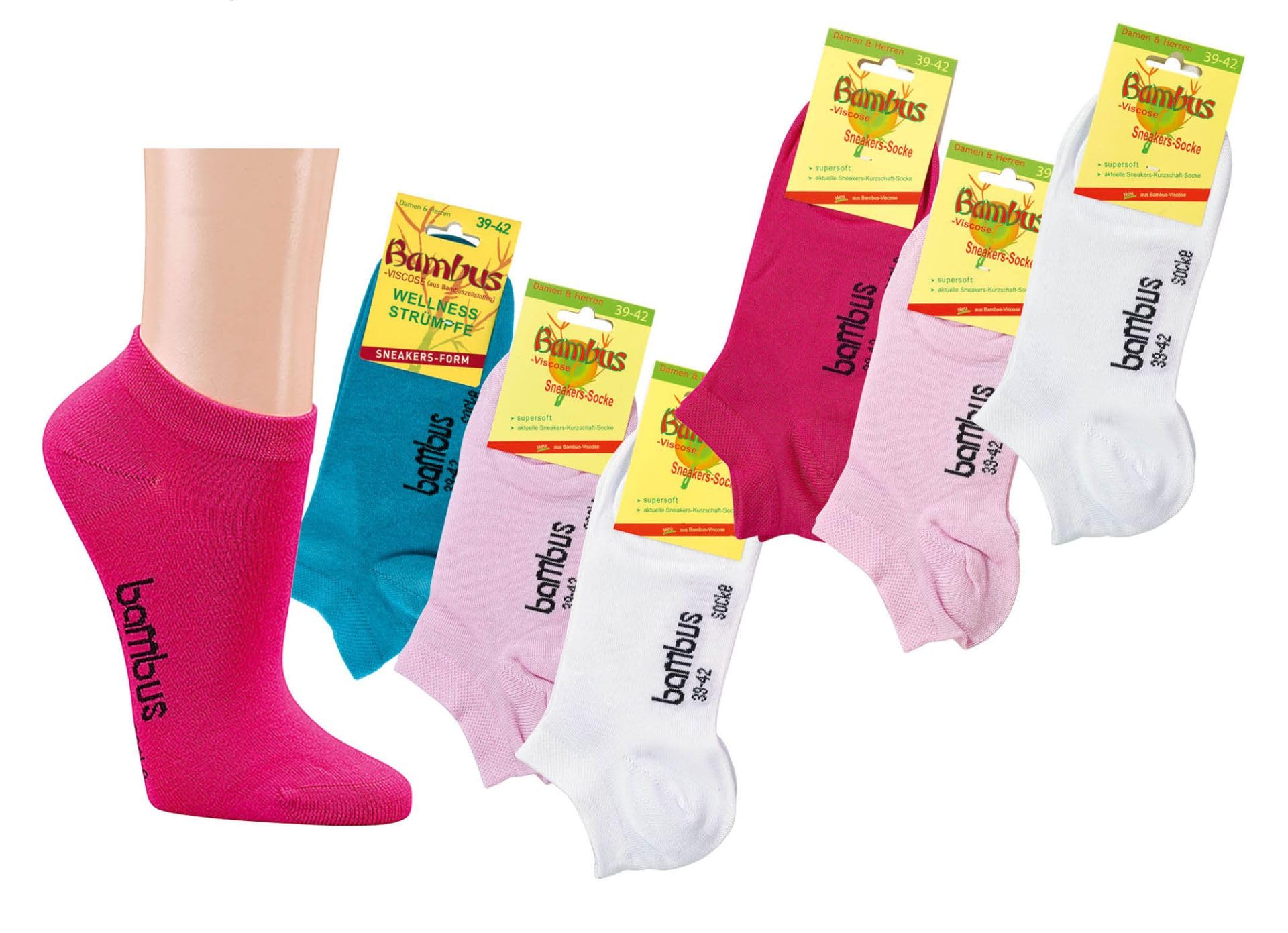 BestSale247 bambusowe skarpetki typu sneaker, damskie i męskie, bez szwu, ze wzmocnionymi palcami i piętą, skarpetki uniseks, czarno-białe, 6 lub 12 par, rozmiar. 35-38 do 47-50