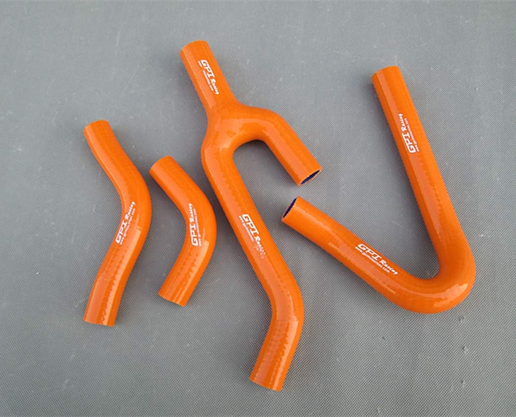 Silicone Radiator Hose Compatible With KTM 250/300/380 SX/EXC/MXC 1998-2003 1999 2000 2001 2002 (Orange)