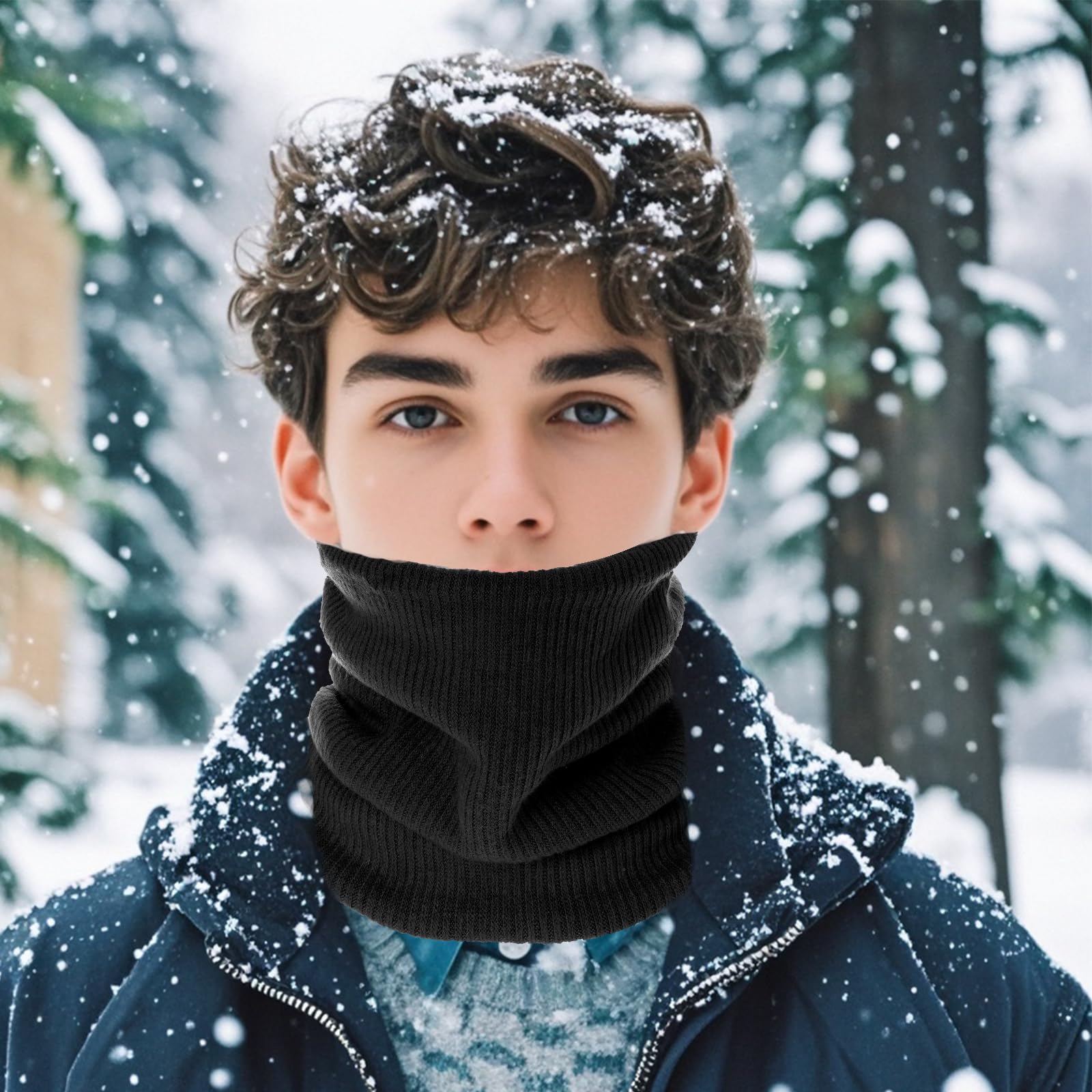Paquete de 3 fundas de cuello de forro polar de invierno para hombres, polainas de cuello de invierno para hombres y mujeres, cubierta de cuello de invierno para hombre y esquí