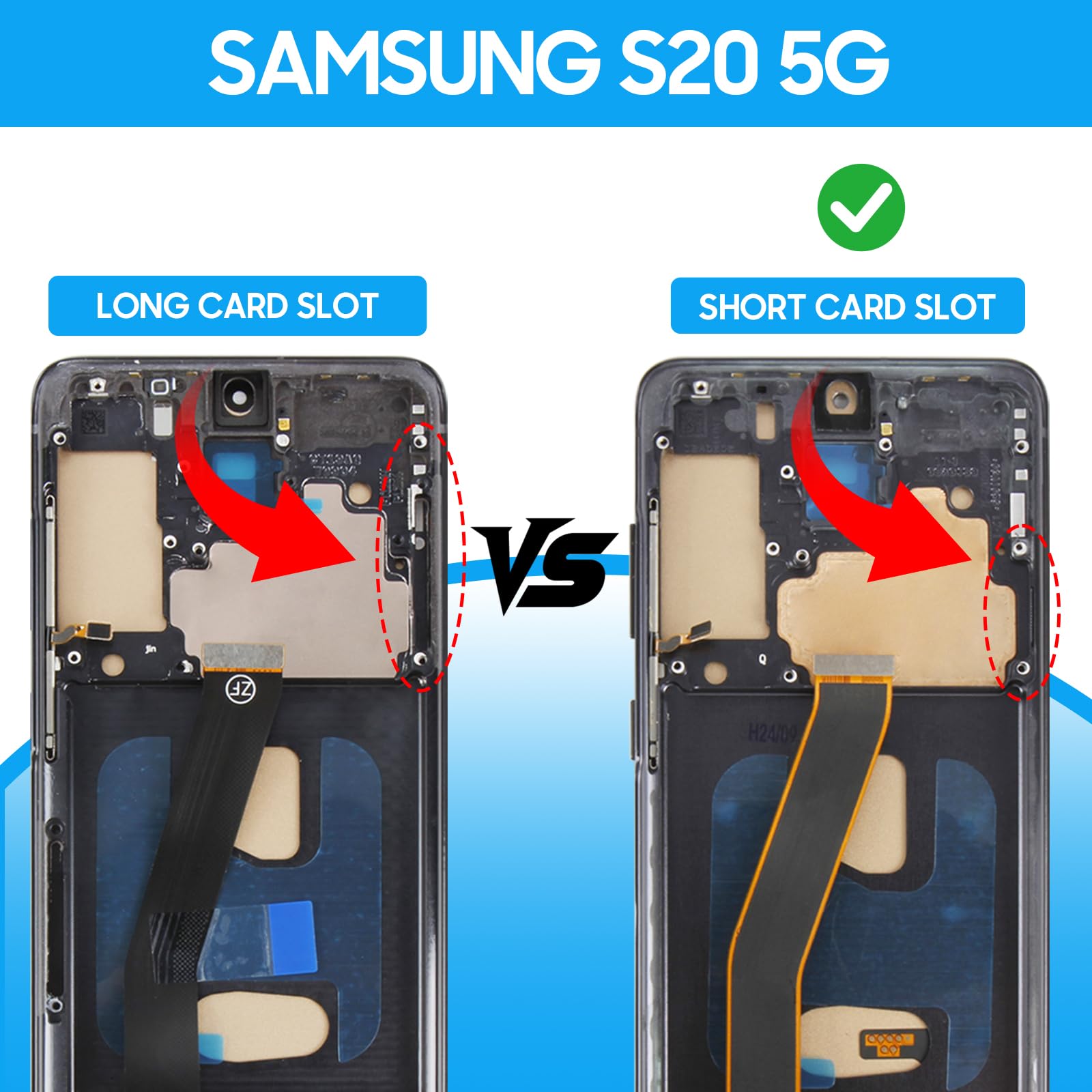 Amazon.com: Screen Replacement for Samsung Galaxy S20 4G and S20