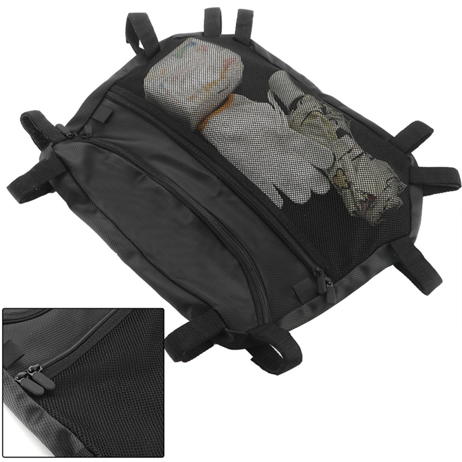 Bolsa De Almacenamiento Superior con Bolsillo Malla Nailon para Techo, para Polaris RZR S 800 2009 2010 2011 2012 2013 2014