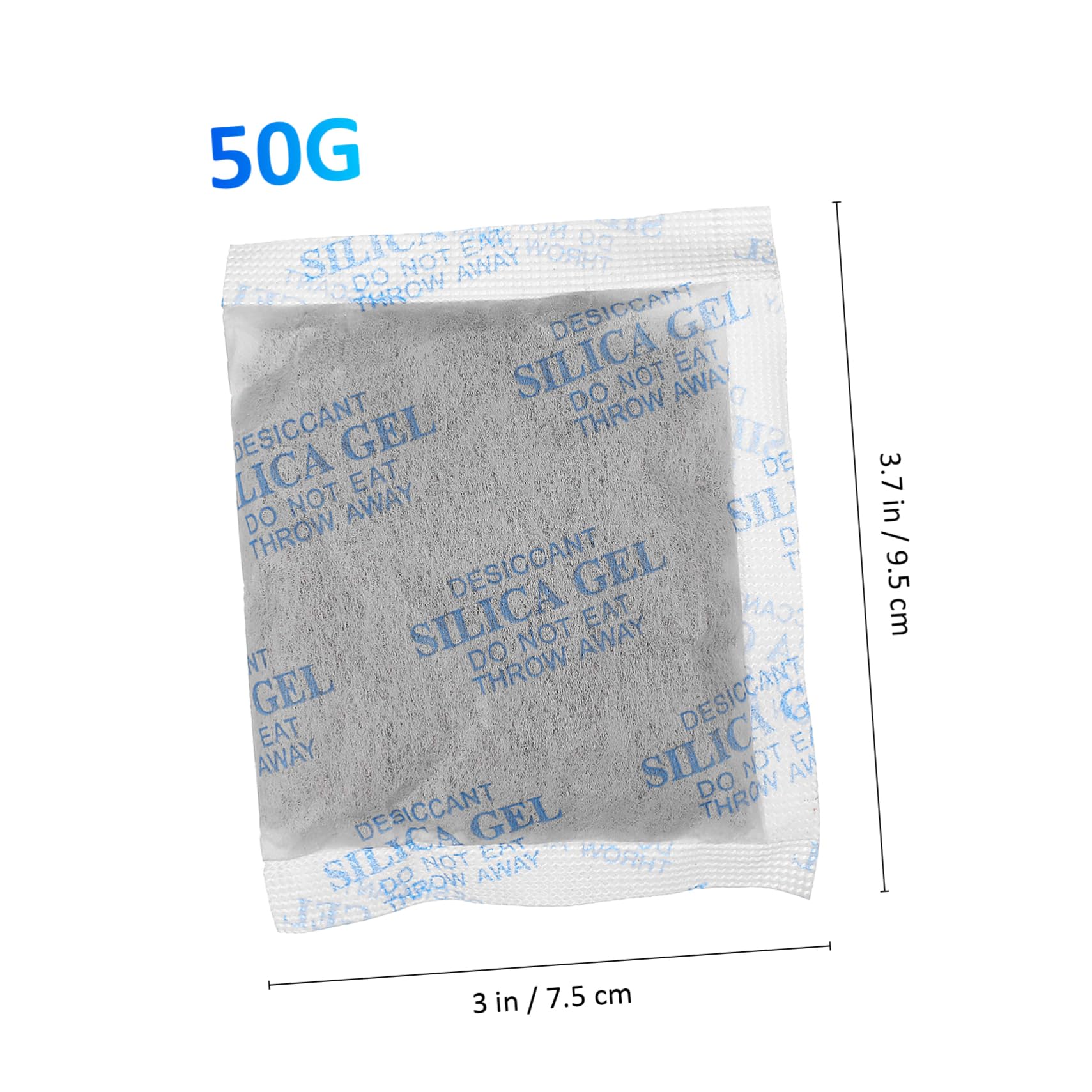 MAGICLULU 30 Paquetes de Desecante para Documentos y Ropa de Gel de Sílice en Tela No Tejida de 50 Gramos cada Uno Alta Absorción de Humedad para Armarios y Coches